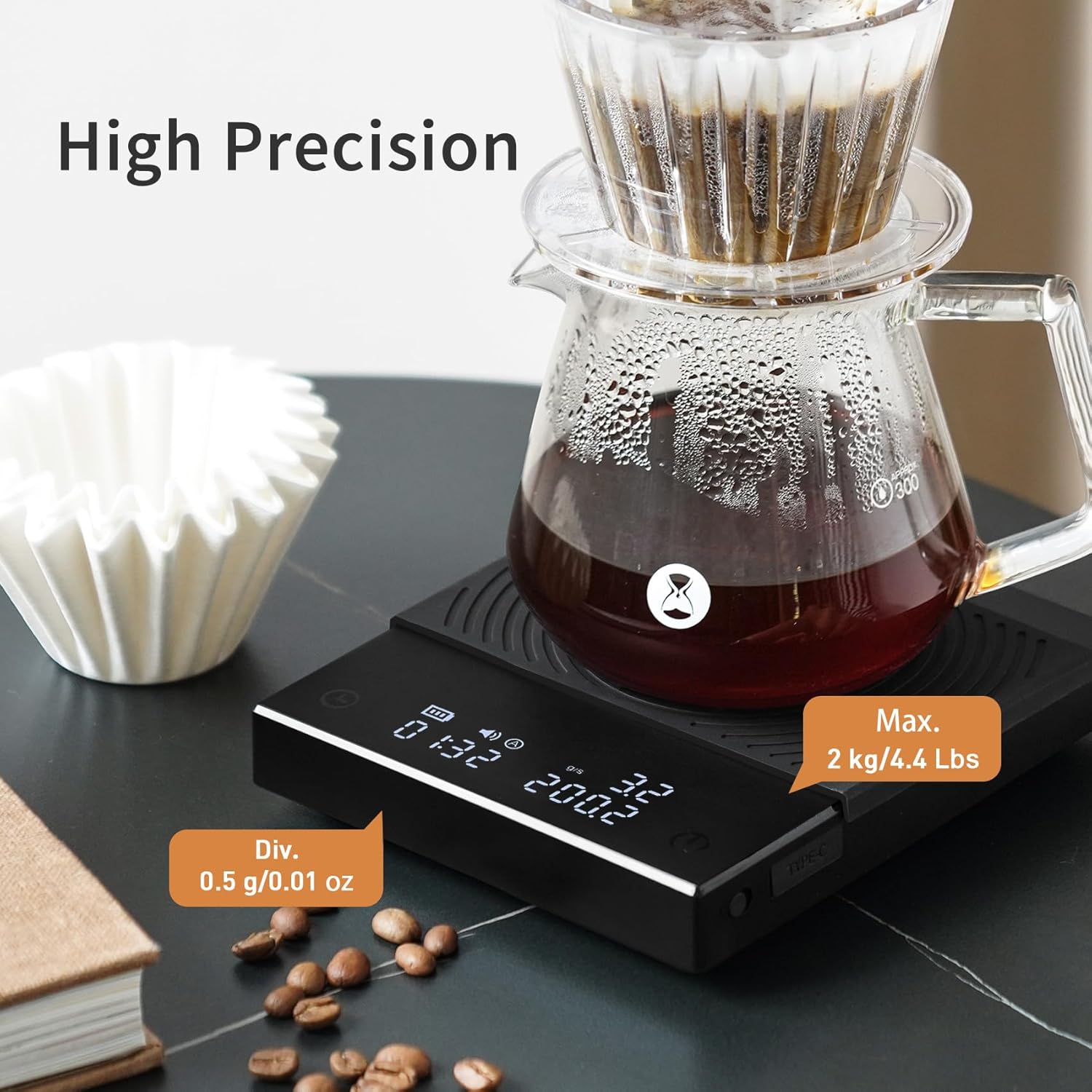 Timemore Bilancia da Caffè Basic 2.0 Elettronica - immagine 5