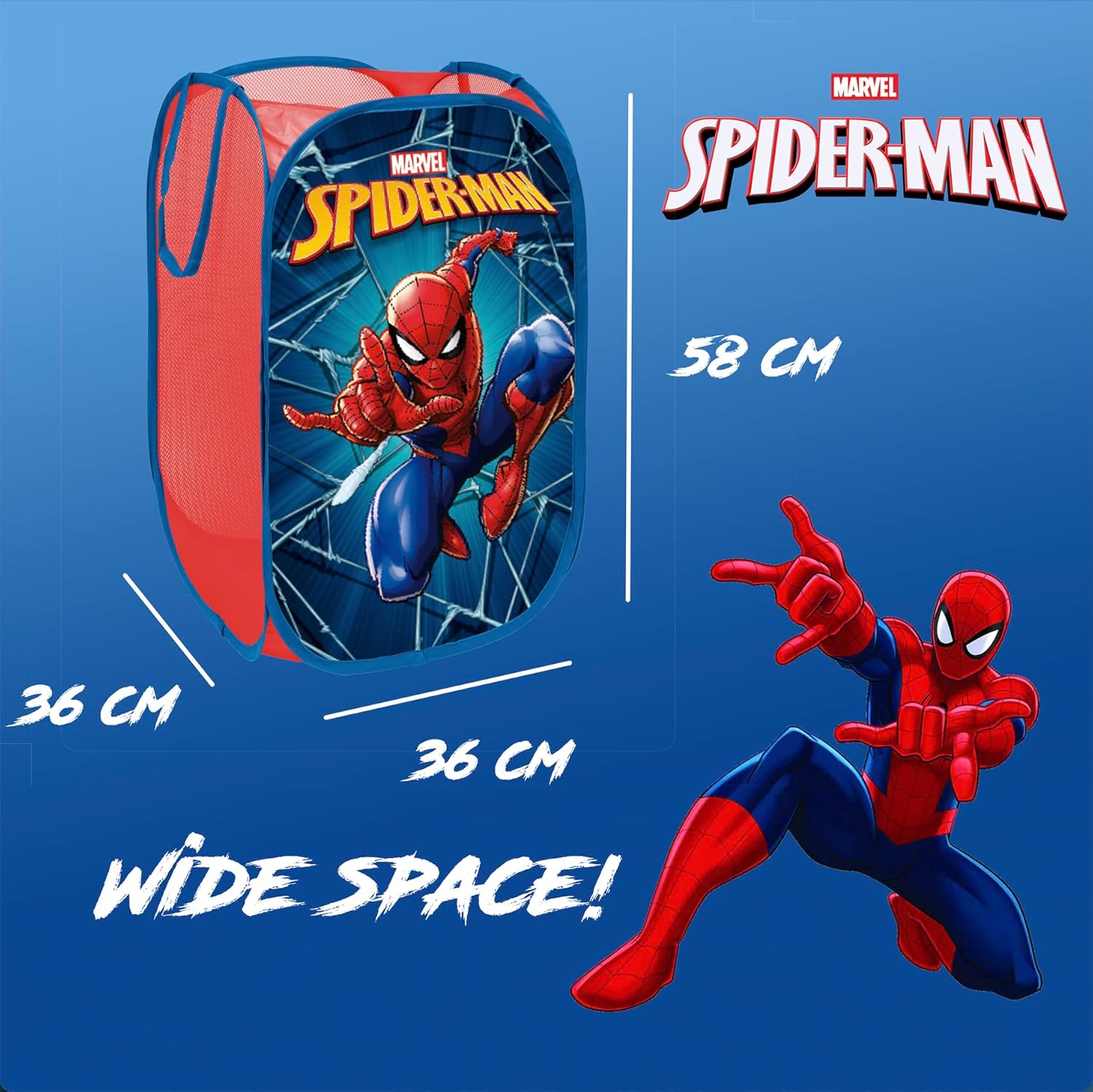 Superdiver - Cesto Pieghevole Spiderman Marvel - immagine 2