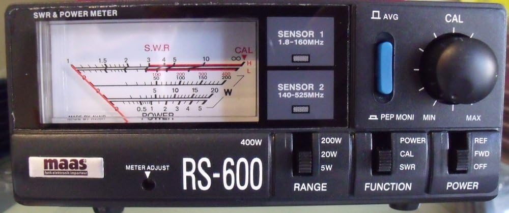 MAAS - Rosmetro e Wattmetro Professionale 1.8-525 MHz, Nero - immagine 1