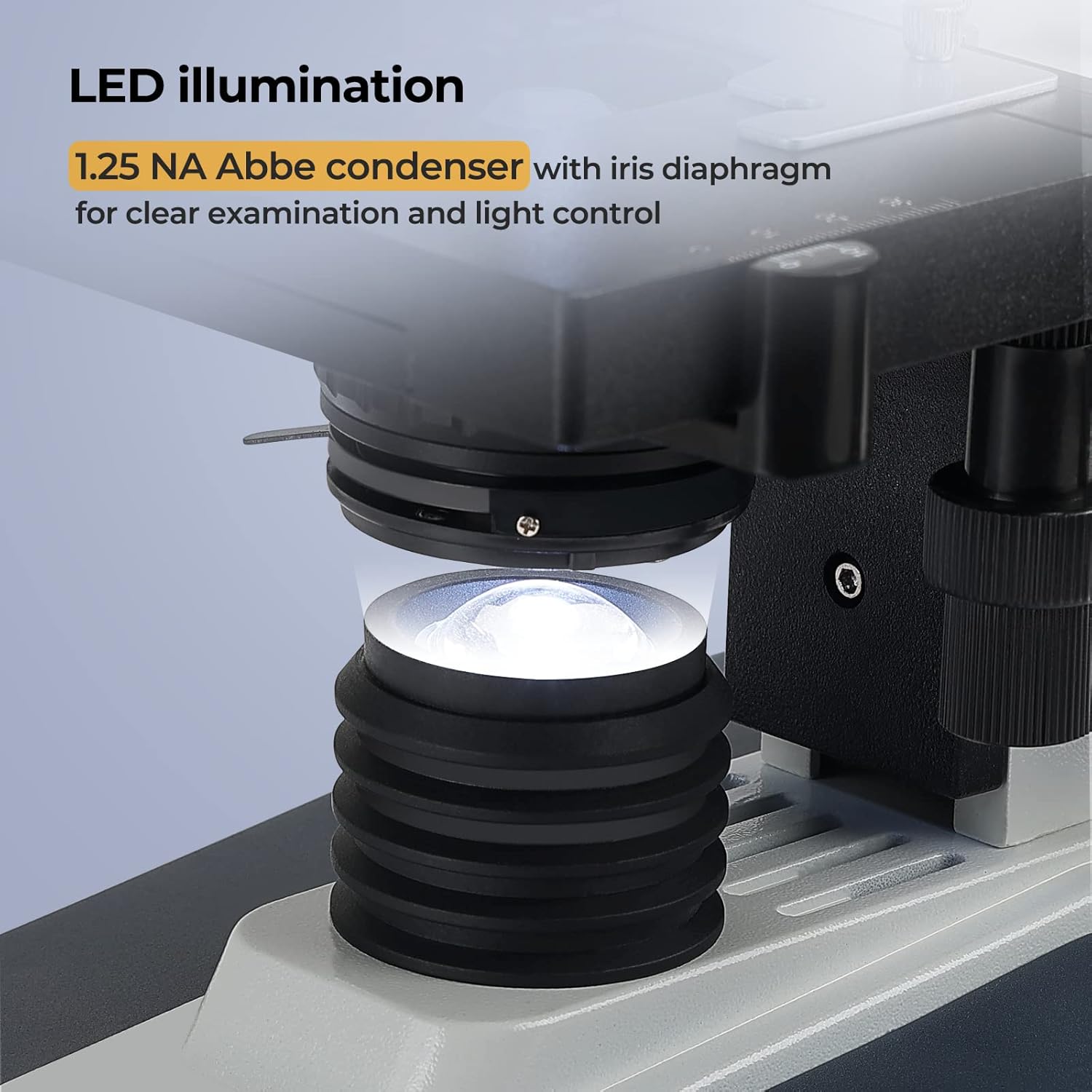 Vabiooth Microscopio Trinoculare da Laboratorio 40X-2000X - immagine 5