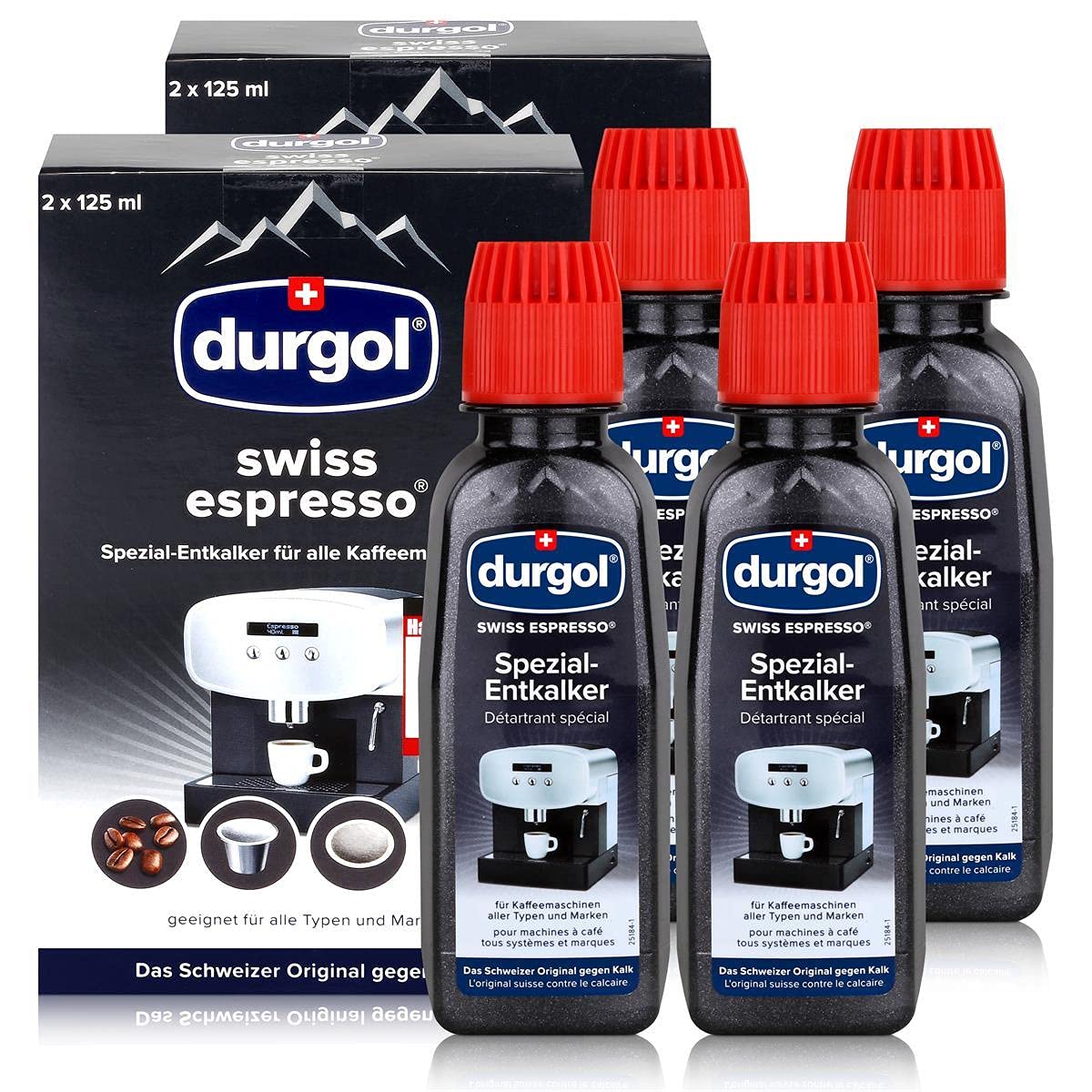 Durgol Swiss espresso - Decalcificante Speciale 4x125ml