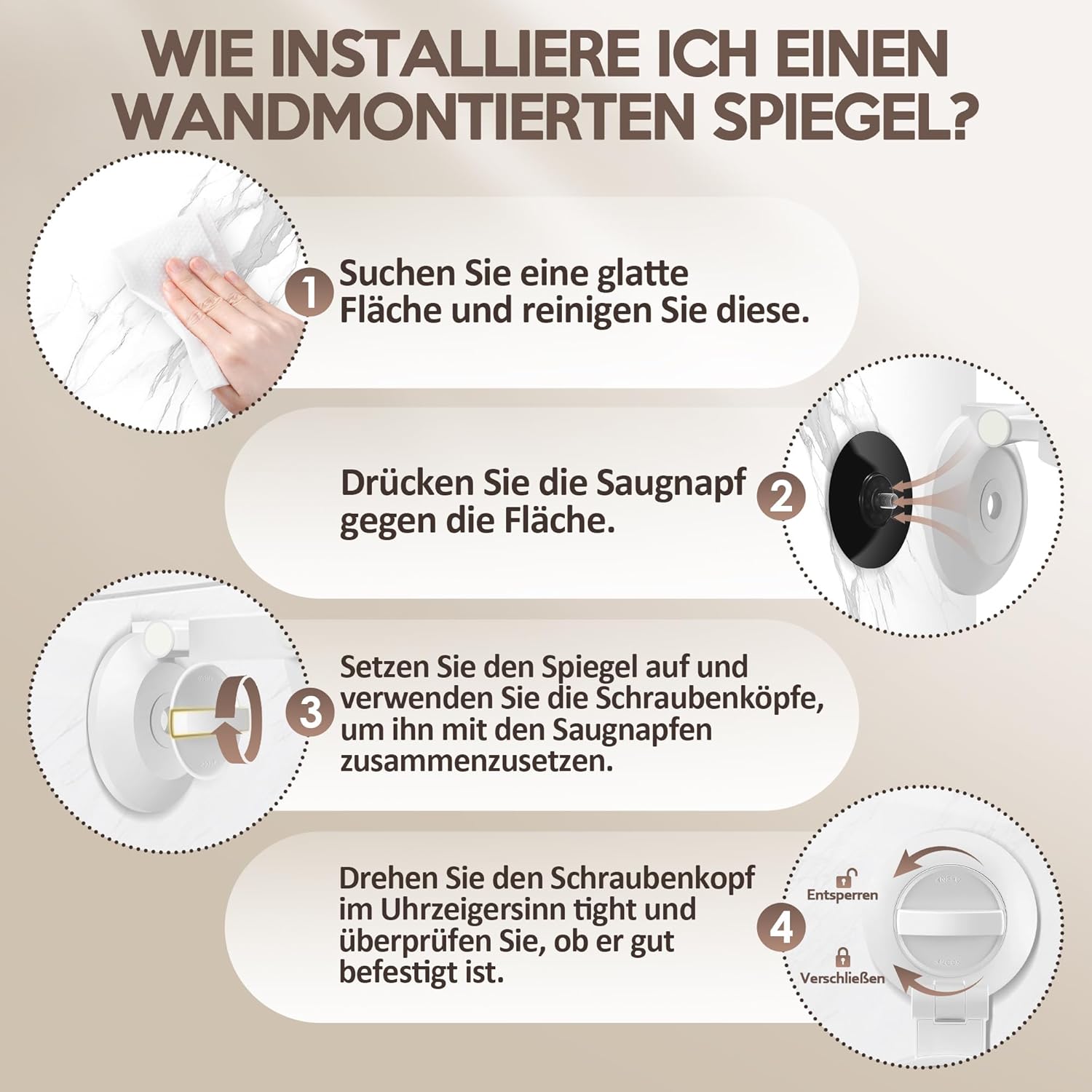 Specchio Ingranditore con Ventosa 30x e Illuminazione - immagine 6