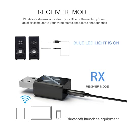 USB Ricevitore/Trasmettitore Bluetooth 5.0 - immagine 5