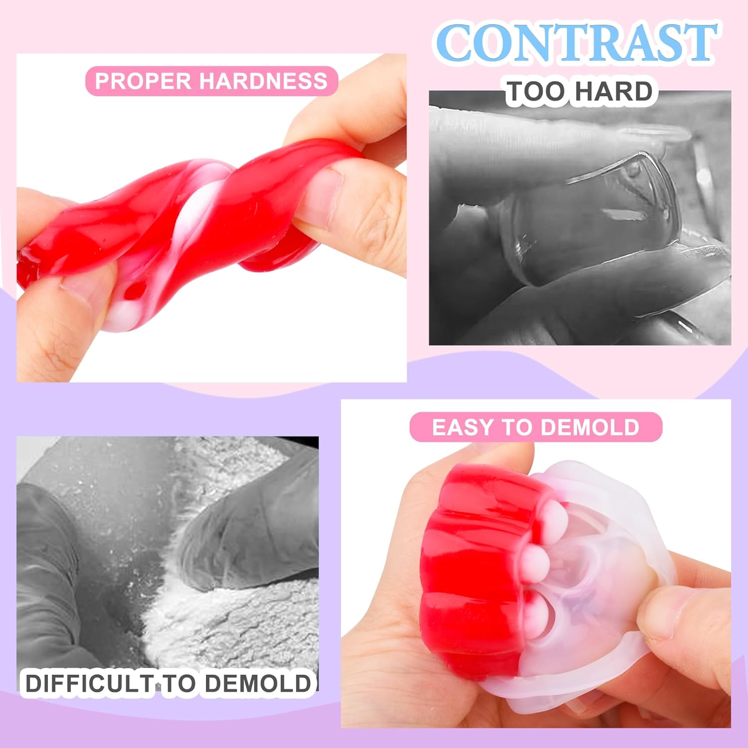 Fuchoi Kit Silicone Liquido per Squishy 500g - immagine 4