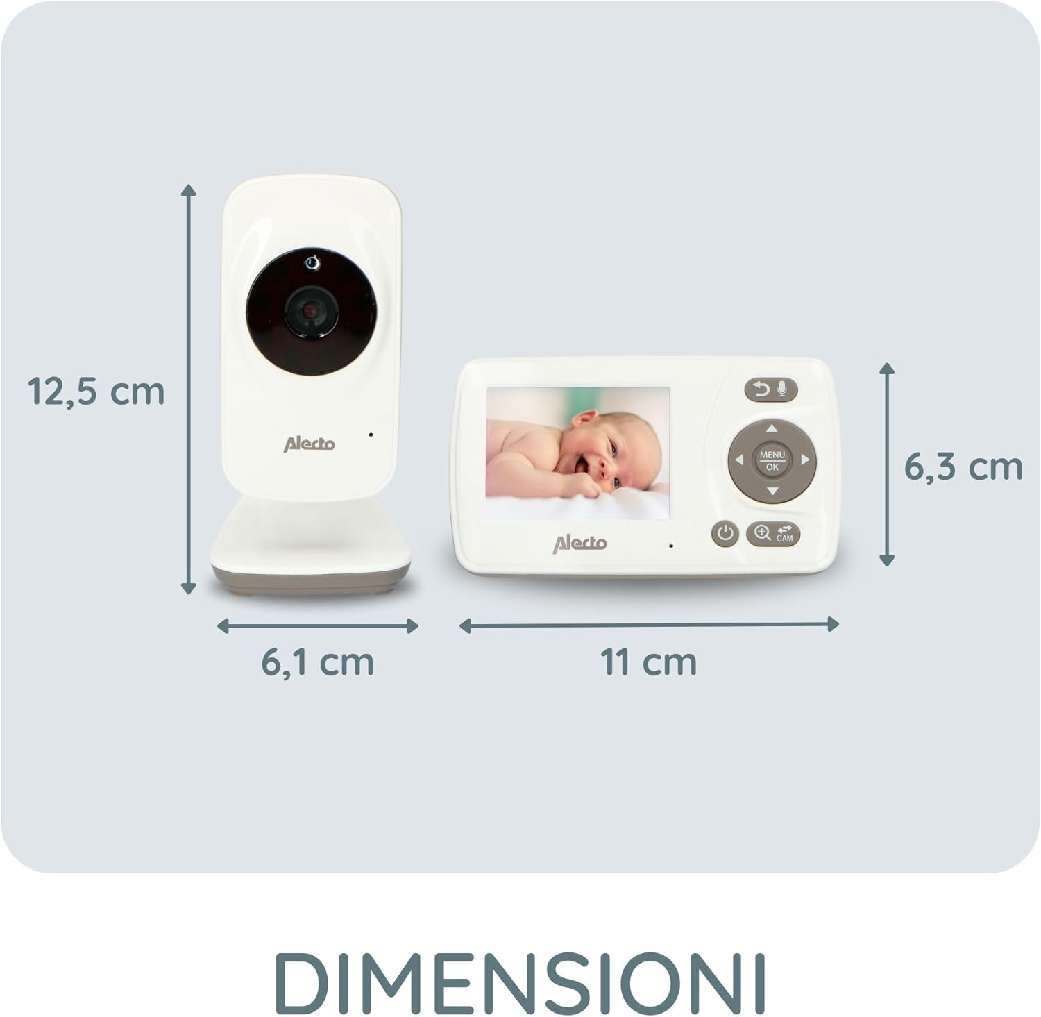Alecto DVM-71 Video Baby Monitor 2.4'' - immagine 6