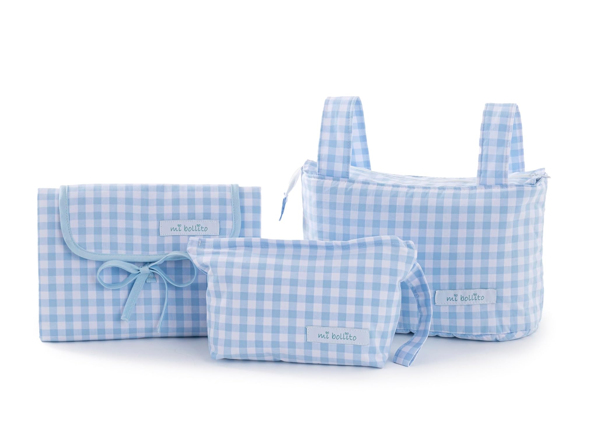 Mi bollito - Confezione Modello Vichy, Blu