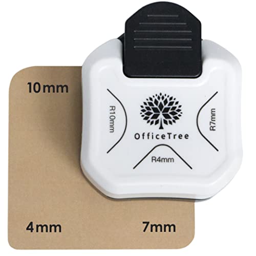 Officetree Perforatrice Angolare 3 in 1 per Carta
