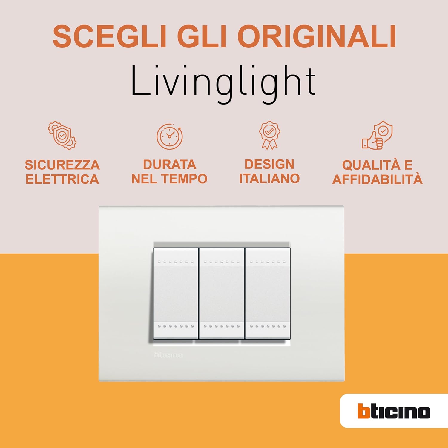 BTICINO Comando 4 Scenari Livinglight L4575CW - immagine 2