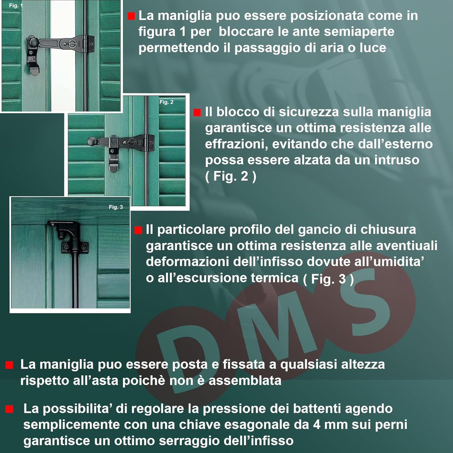 Kit Universale Spagnoletta 1-2 Ante - immagine 3