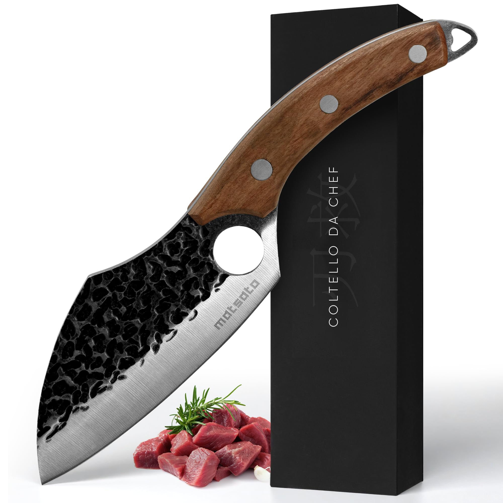Matsato Coltello da Chef Professionale in Acciaio Inox