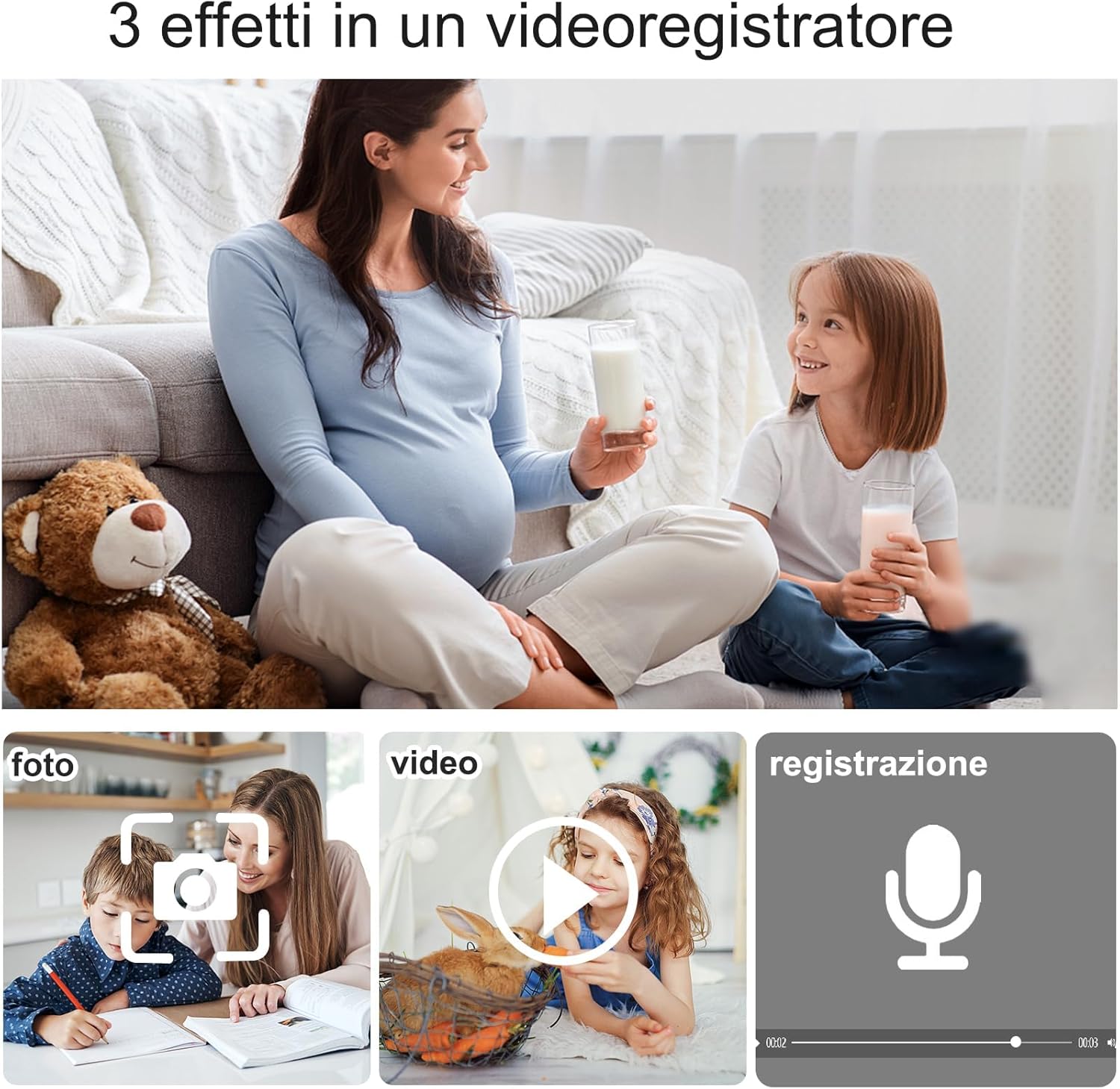Body Cam 1080P con Audio - Mini Telecamera Portatile - immagine 3