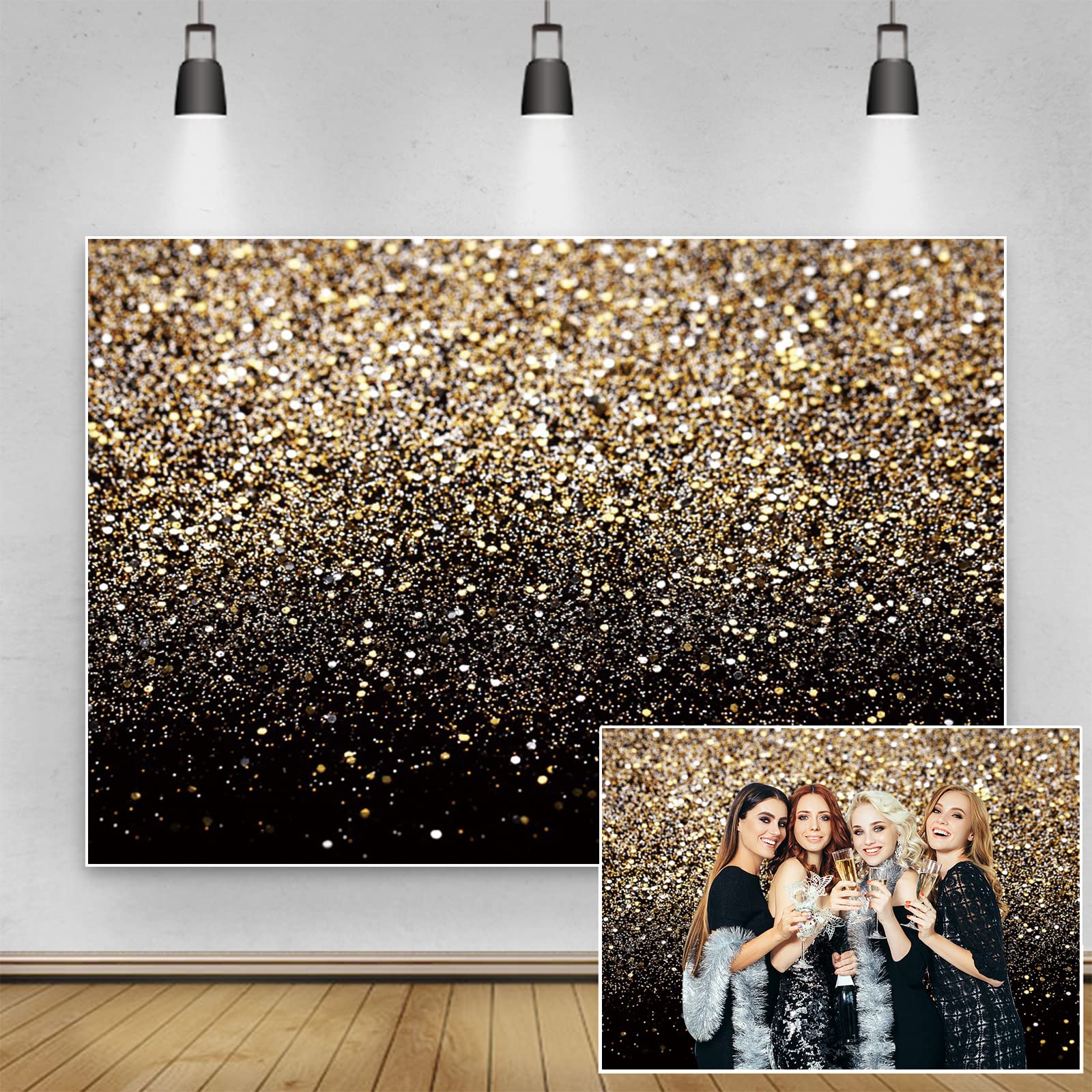 Renaiss Sfondo Fotografico 4.5x3m Glitter Cielo Stellato