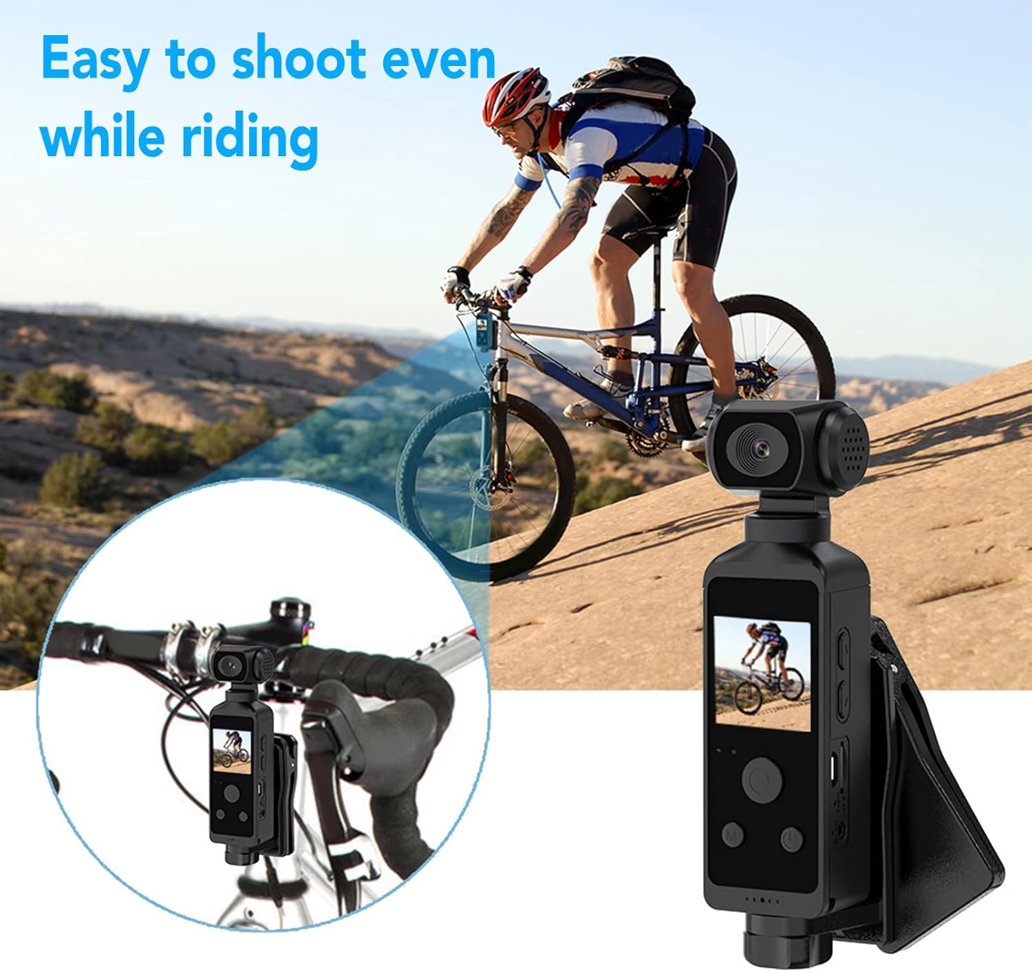 Dpofirs Fotocamera Tascabile - Action Cam 4K HD - immagine 5