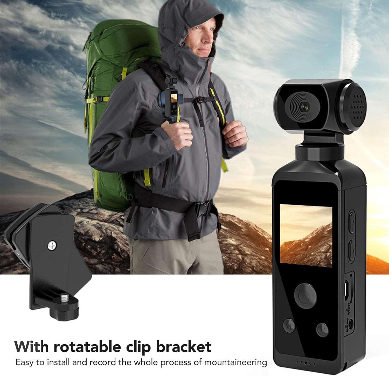 Dpofirs Fotocamera Tascabile - Action Cam 4K HD - immagine 6