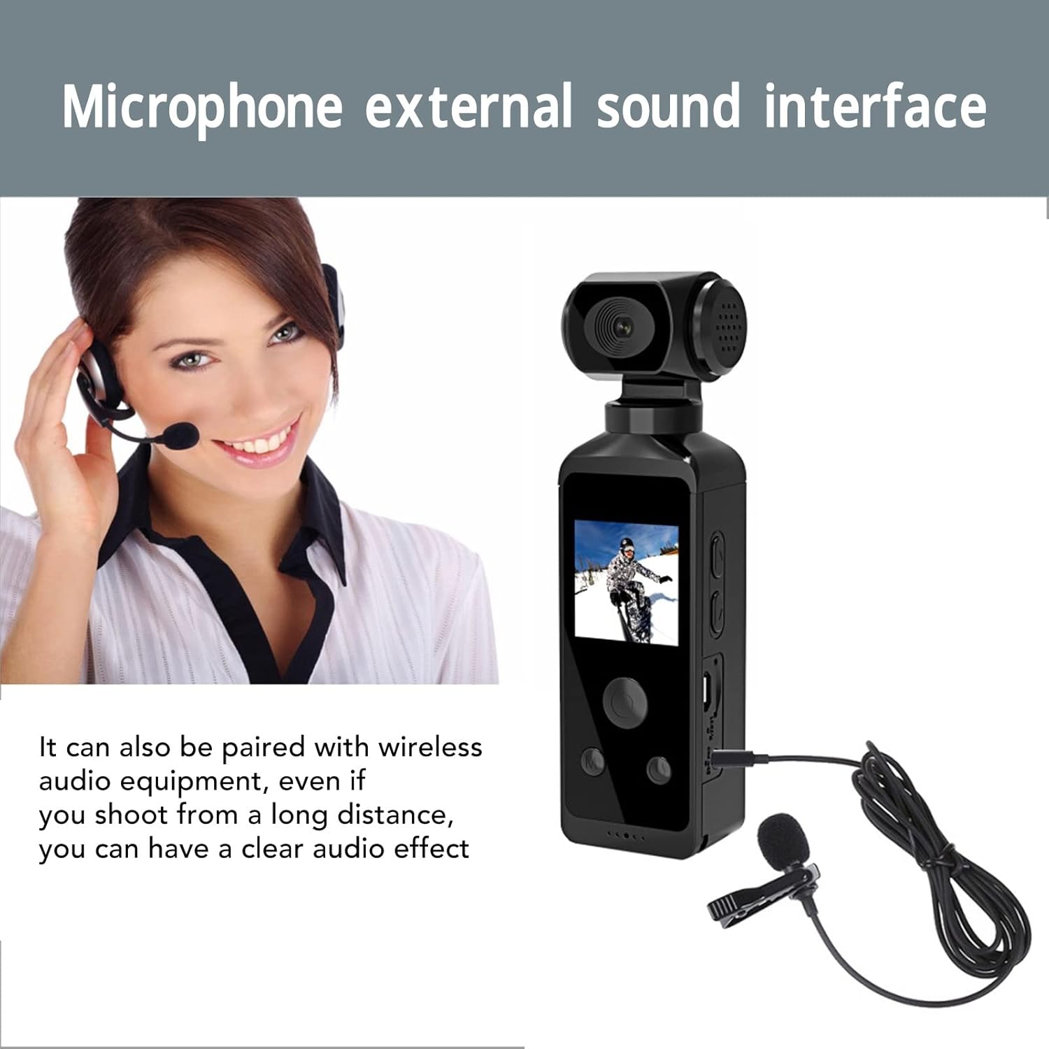 Dpofirs Fotocamera Tascabile - Action Cam 4K HD - immagine 7