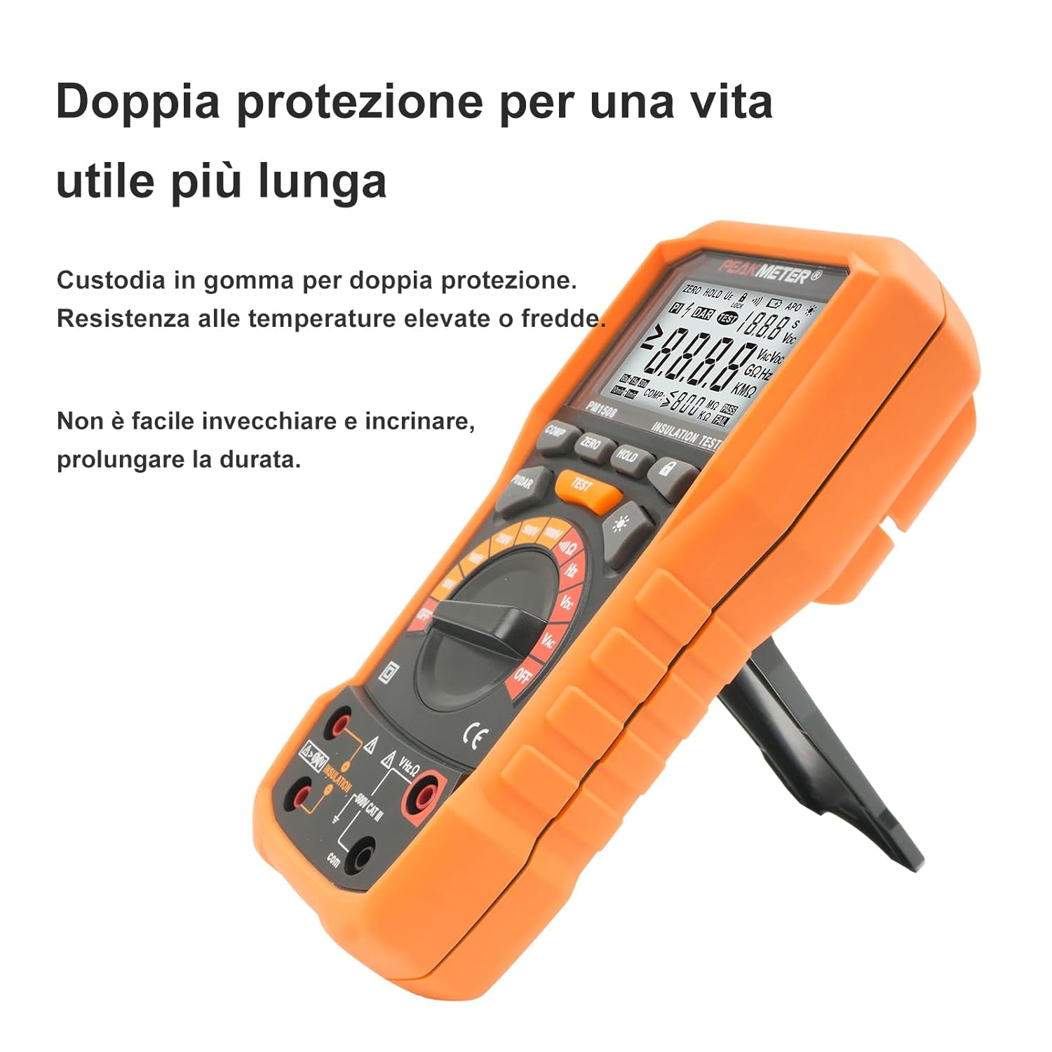 Tester di Resistenza di Isolamento Digitale 1000V - immagine 4