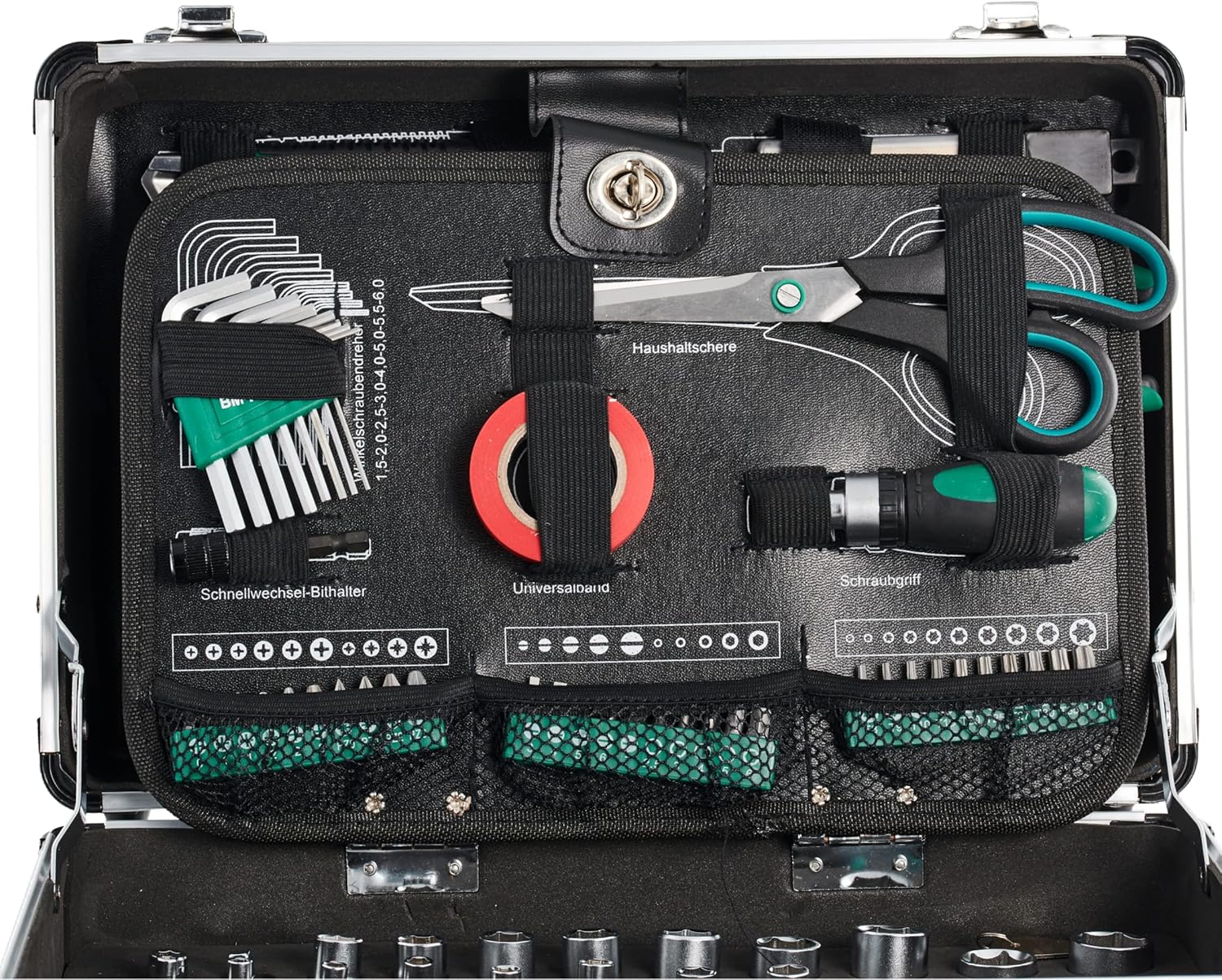 Brüder Mannesmann Tools Set Tool Box, 1 Piece, M29067 - immagine 11