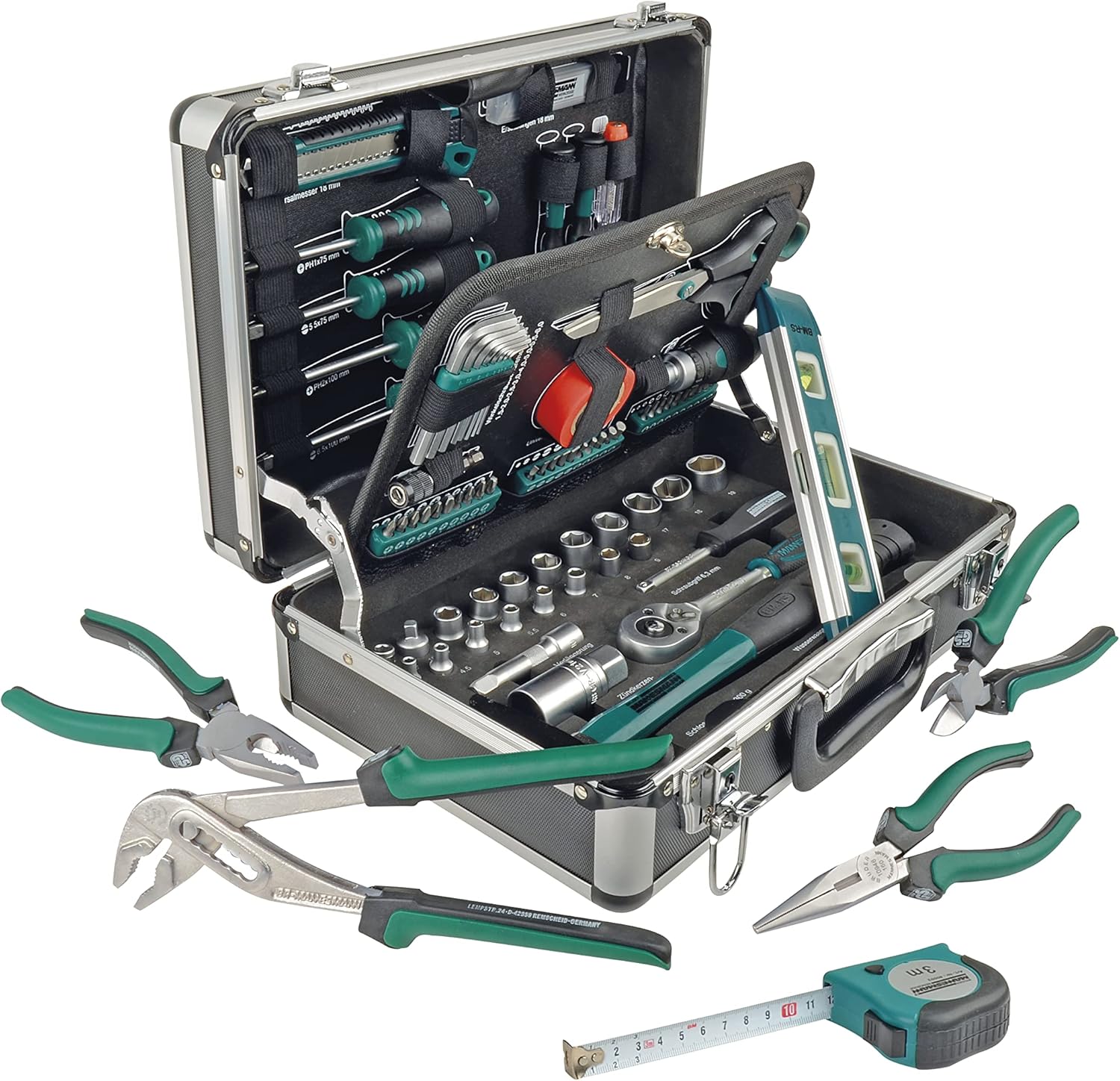 Brüder Mannesmann Tools Set Tool Box, 1 Piece, M29067 - immagine 1