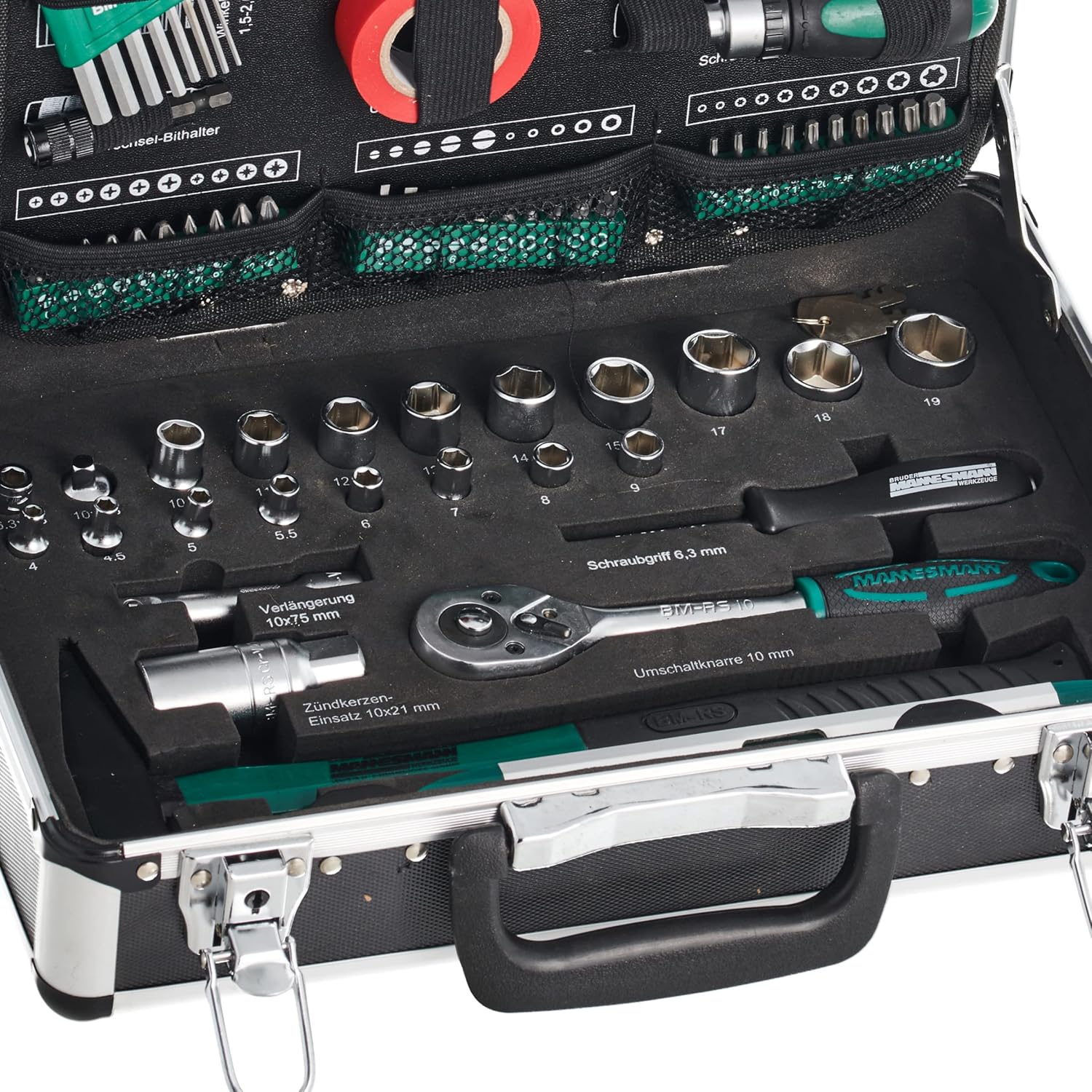 Brüder Mannesmann Tools Set Tool Box, 1 Piece, M29067 - immagine 5