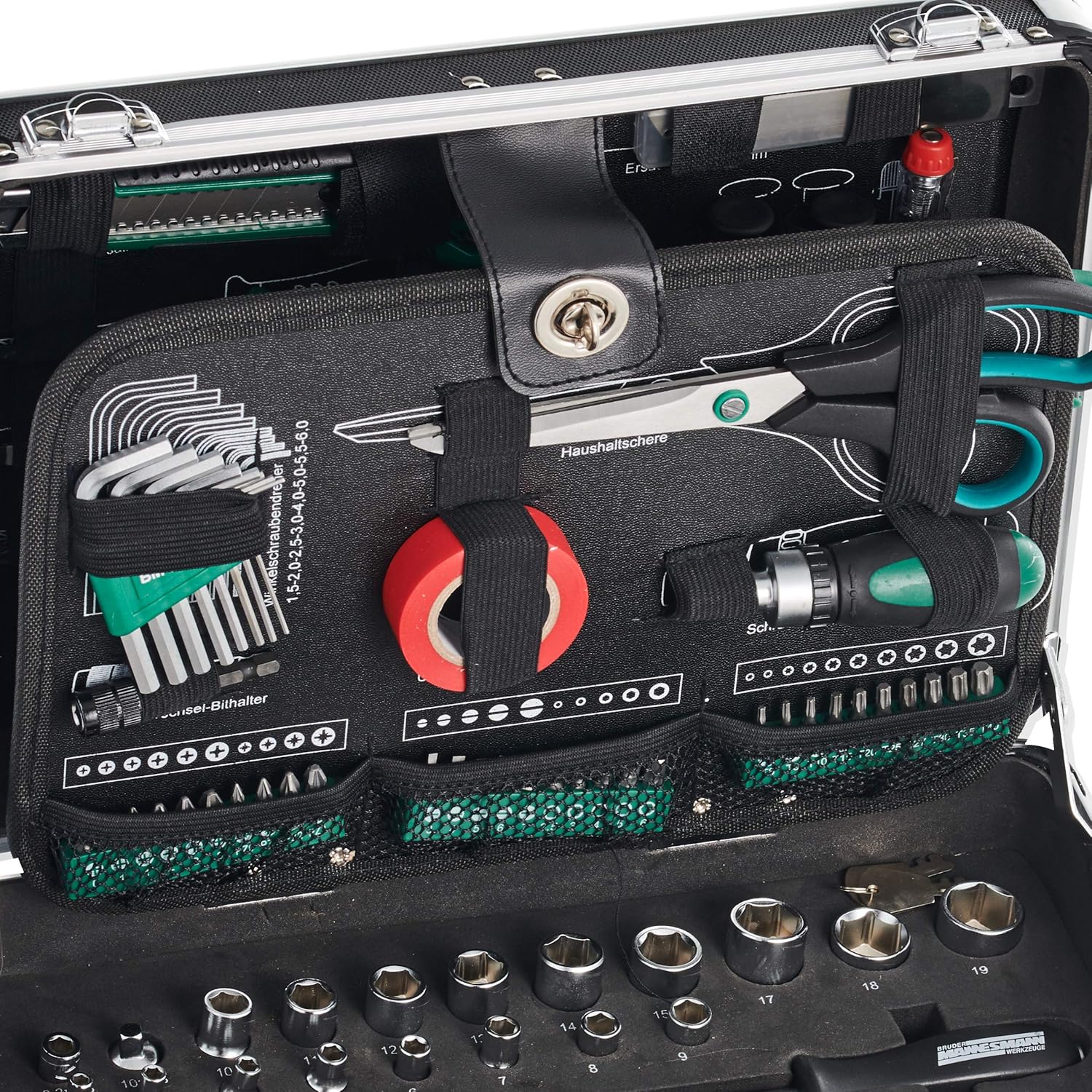 Brüder Mannesmann Tools Set Tool Box, 1 Piece, M29067 - immagine 9