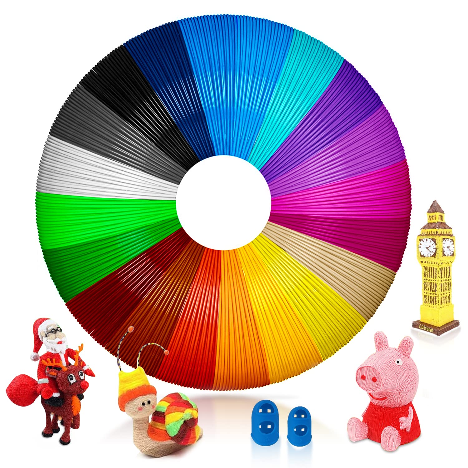 Viosmut Filamenti Penna 3D PLA 1.75mm - 20 Colori