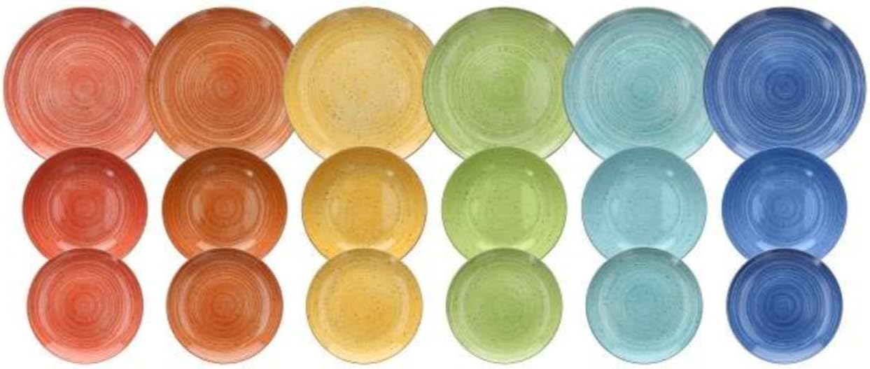Tognana Kaleido - Servizio Piatti 18 Pezzi per 6 Persone
