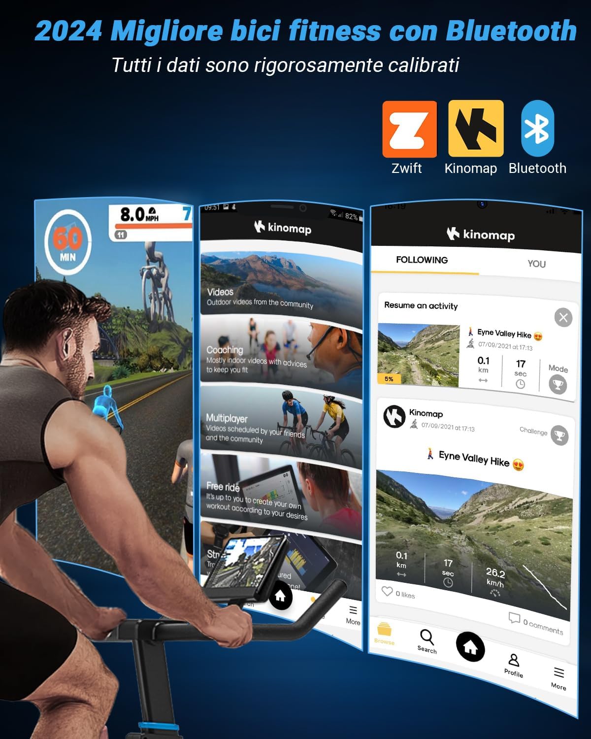 Dmasun Cyclette Professionale da Casa 160kg - immagine 6