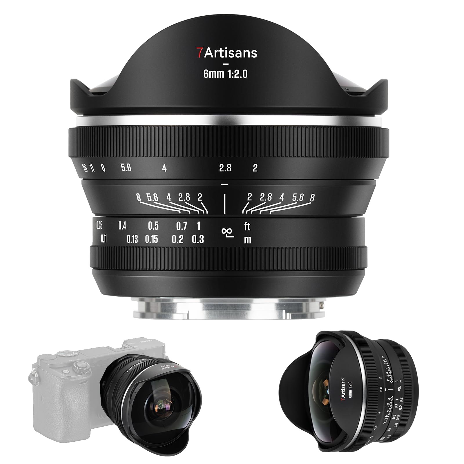 7artisans Obiettivo Fisheye manuale 6mm F2.0 per Nikon Z Mount