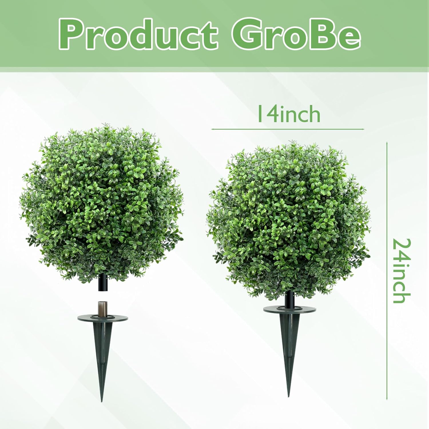 2 Cespugli Artificiali in Bosso Realistici - immagine 2