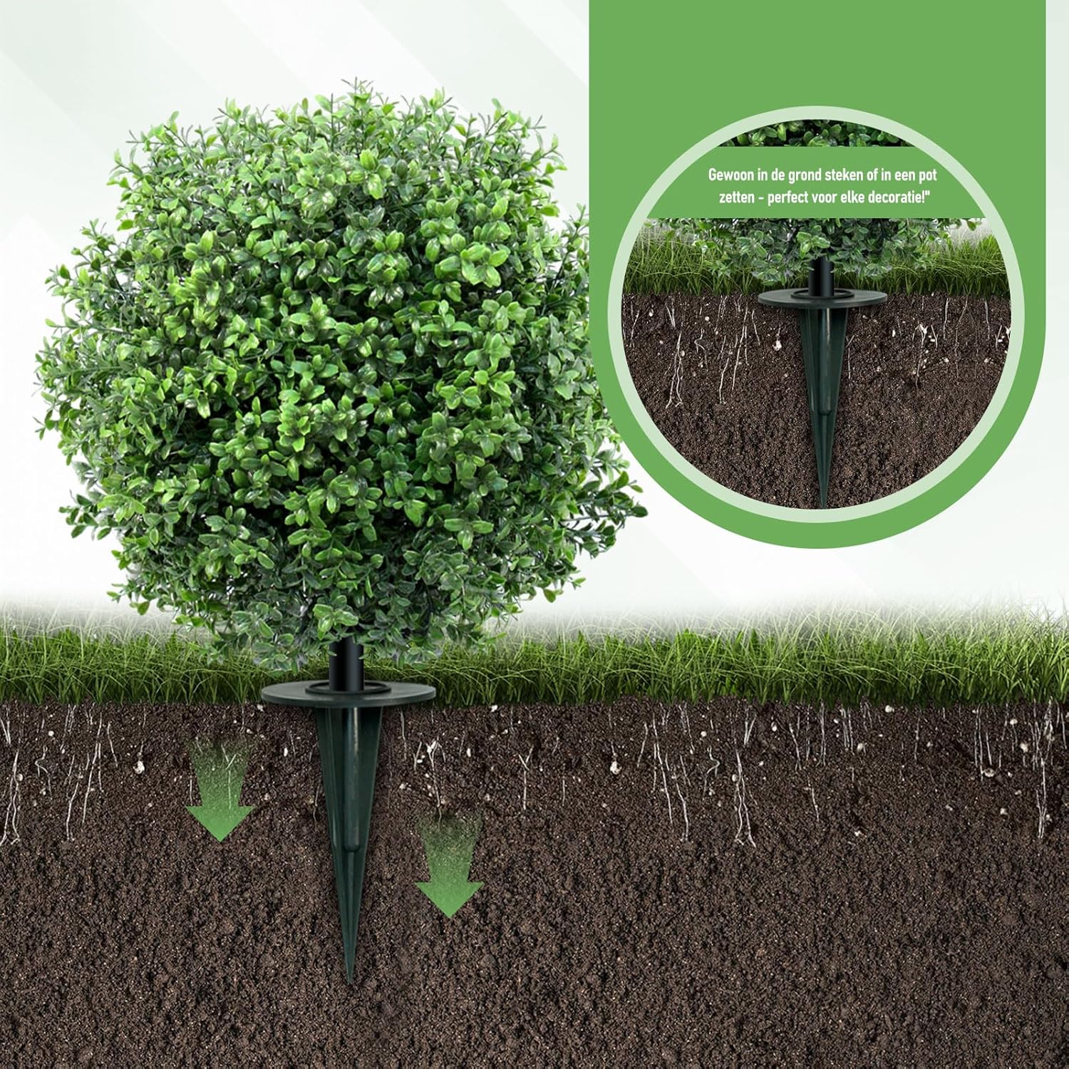 2 Cespugli Artificiali in Bosso Realistici - immagine 4