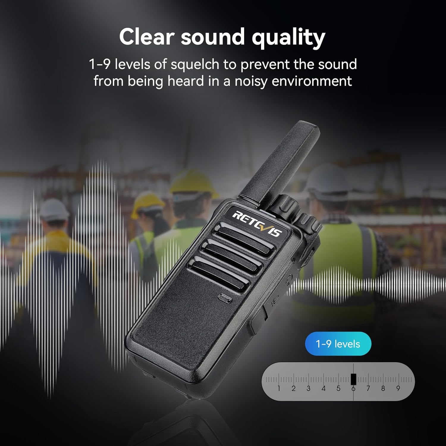 Retevis RT668 Walkie Talkie PMR446 16 CH, Nero (4 Pezzi) - immagine 3