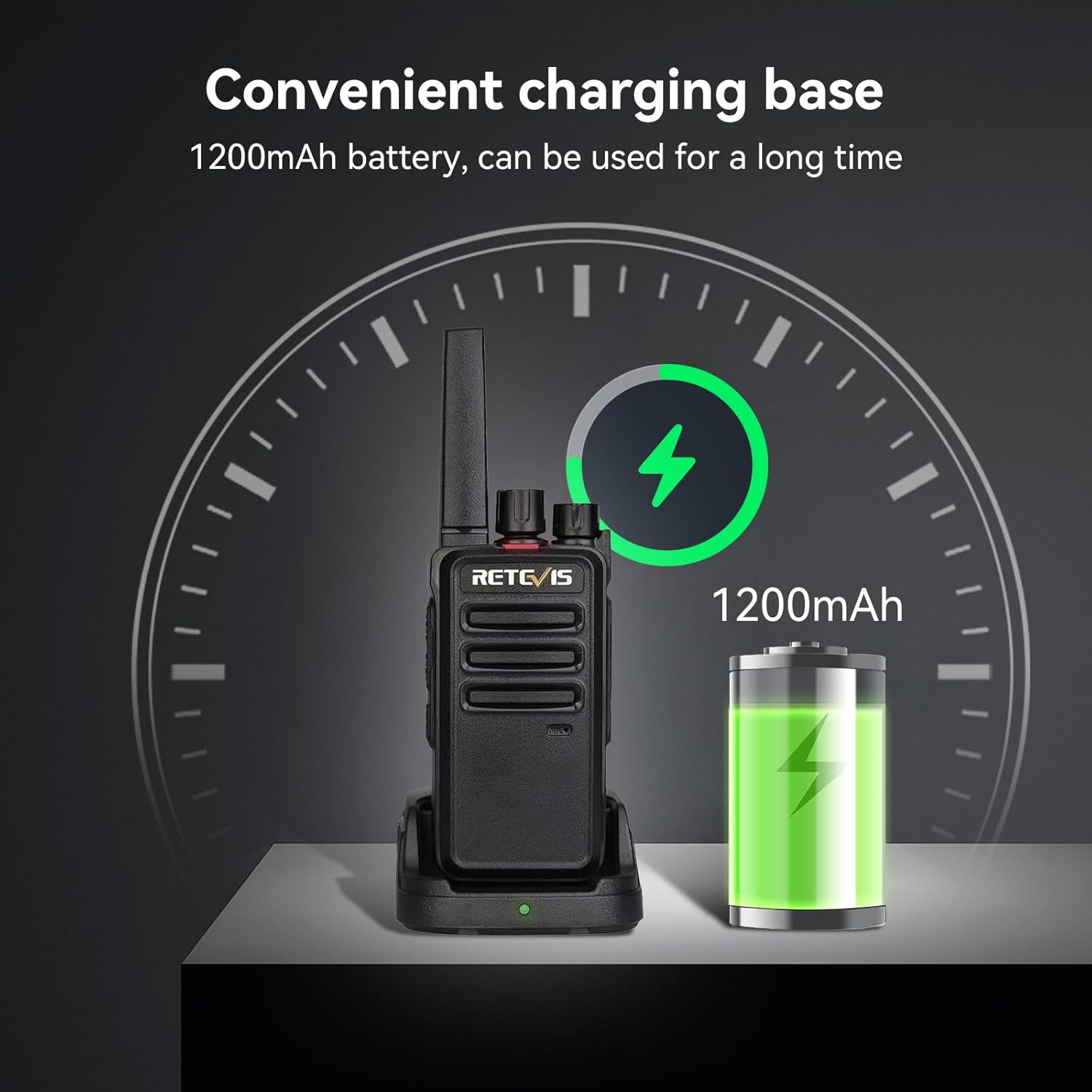 Retevis RT668 Walkie Talkie PMR446 16 CH, Nero (4 Pezzi) - immagine 4