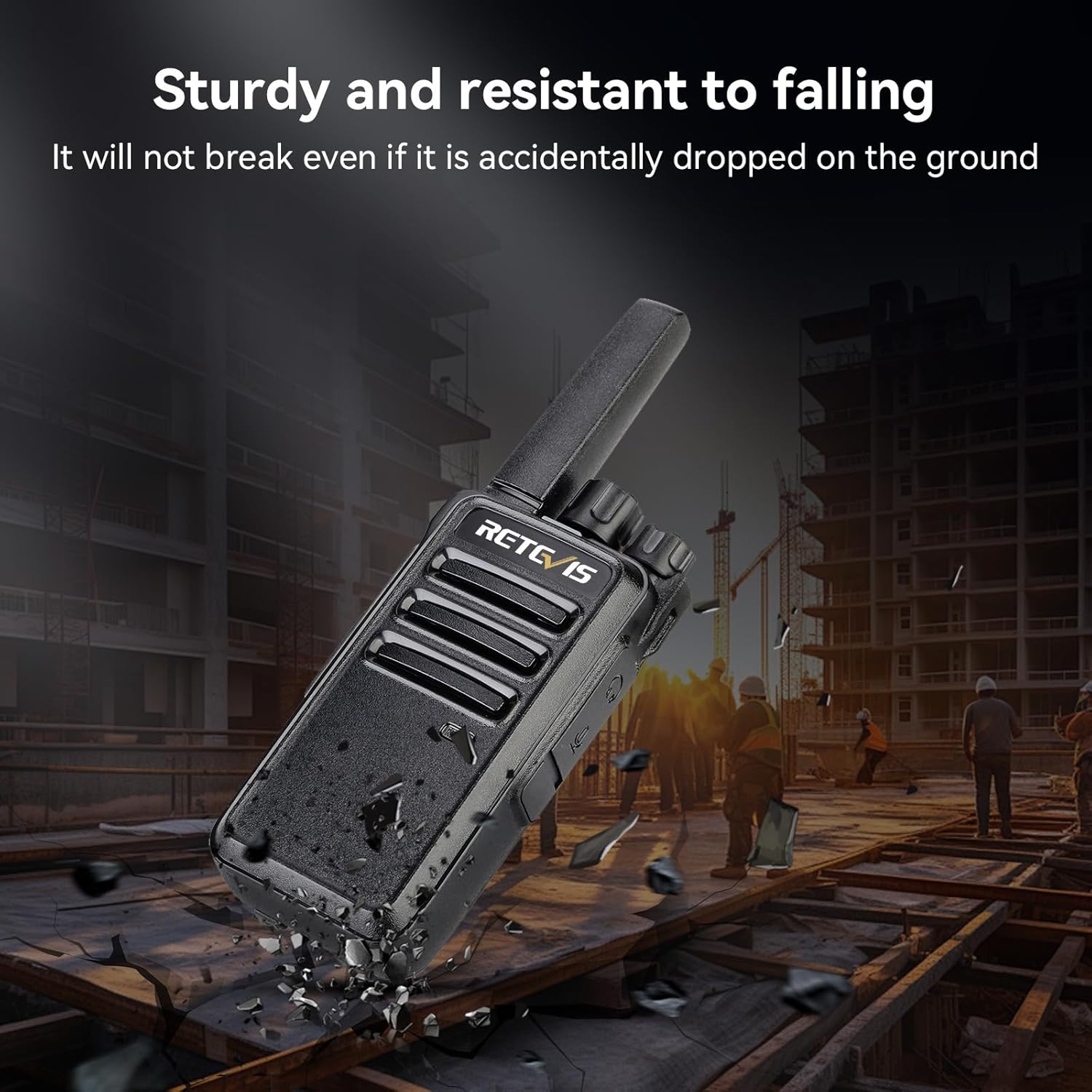 Retevis RT668 Walkie Talkie PMR446 16 CH, Nero (4 Pezzi) - immagine 6