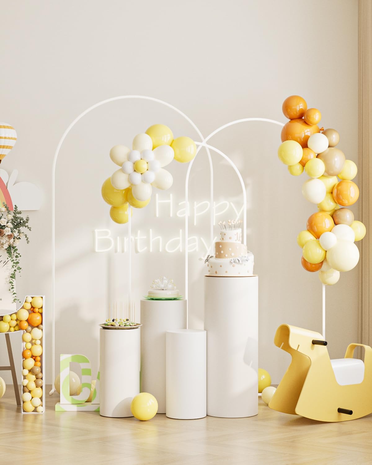 Arco per Matrimonio in Metallo - Set 3 Pezzi - immagine 2