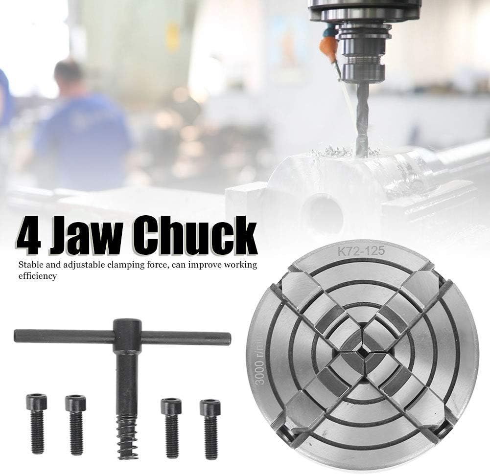 Ejoyous Mandrino a 4 Griffe per Tornio 125mm - immagine 2