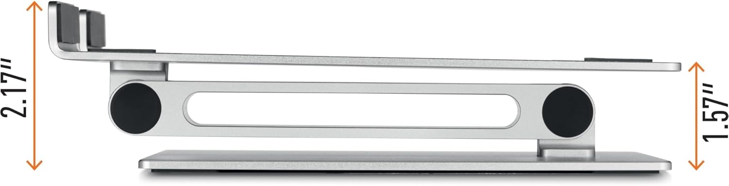 Durable Supporto Alza Notebook Pieghevole, Argento - immagine 3