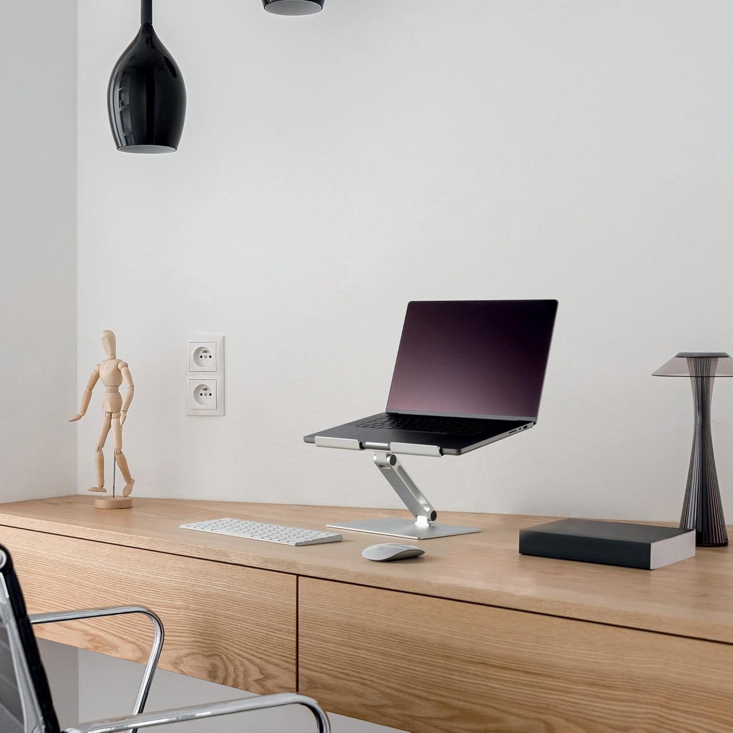 Durable Supporto Alza Notebook Pieghevole, Argento - immagine 5