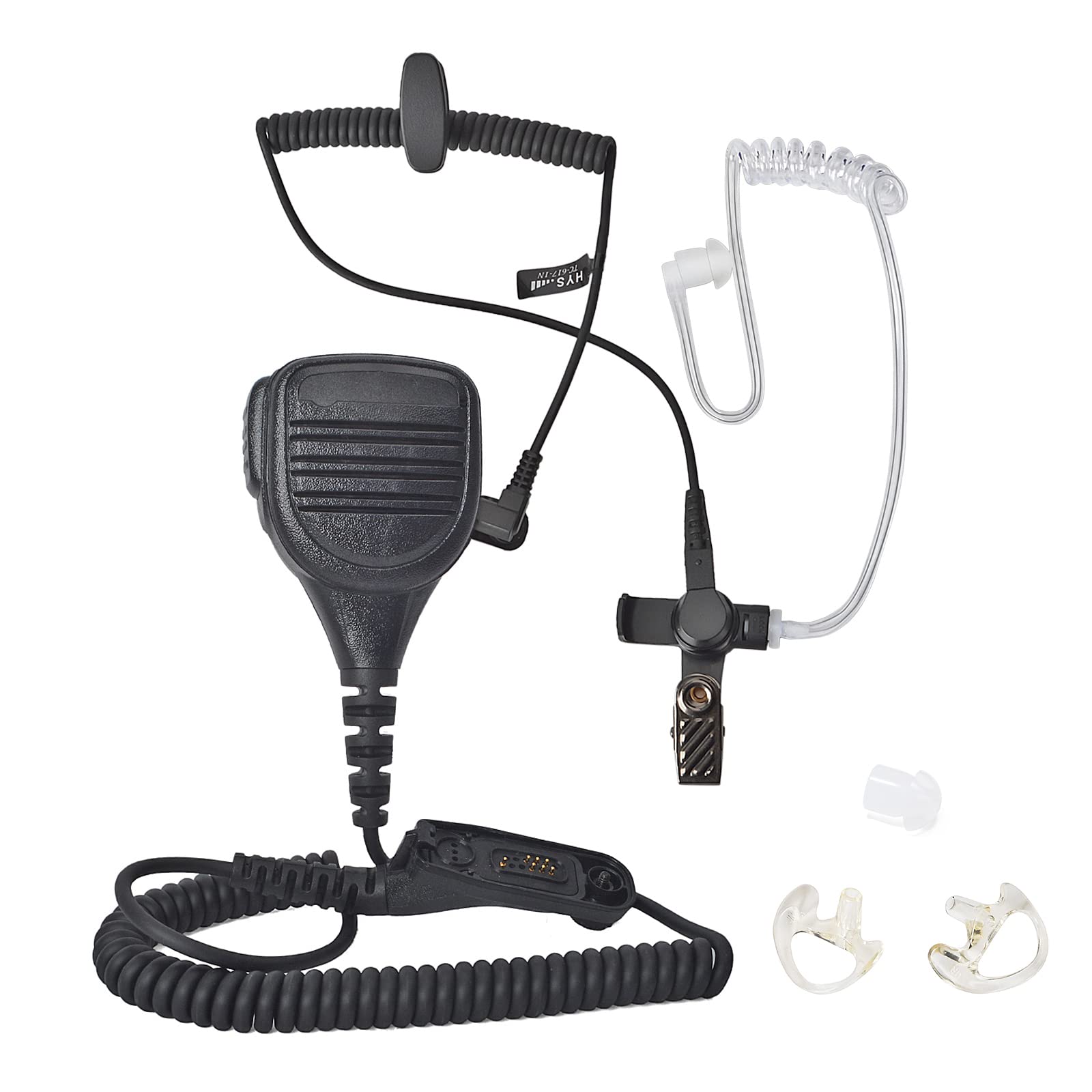 Hys Microfono Altoparlante Spalla Multi-Pin Walkie Talkie