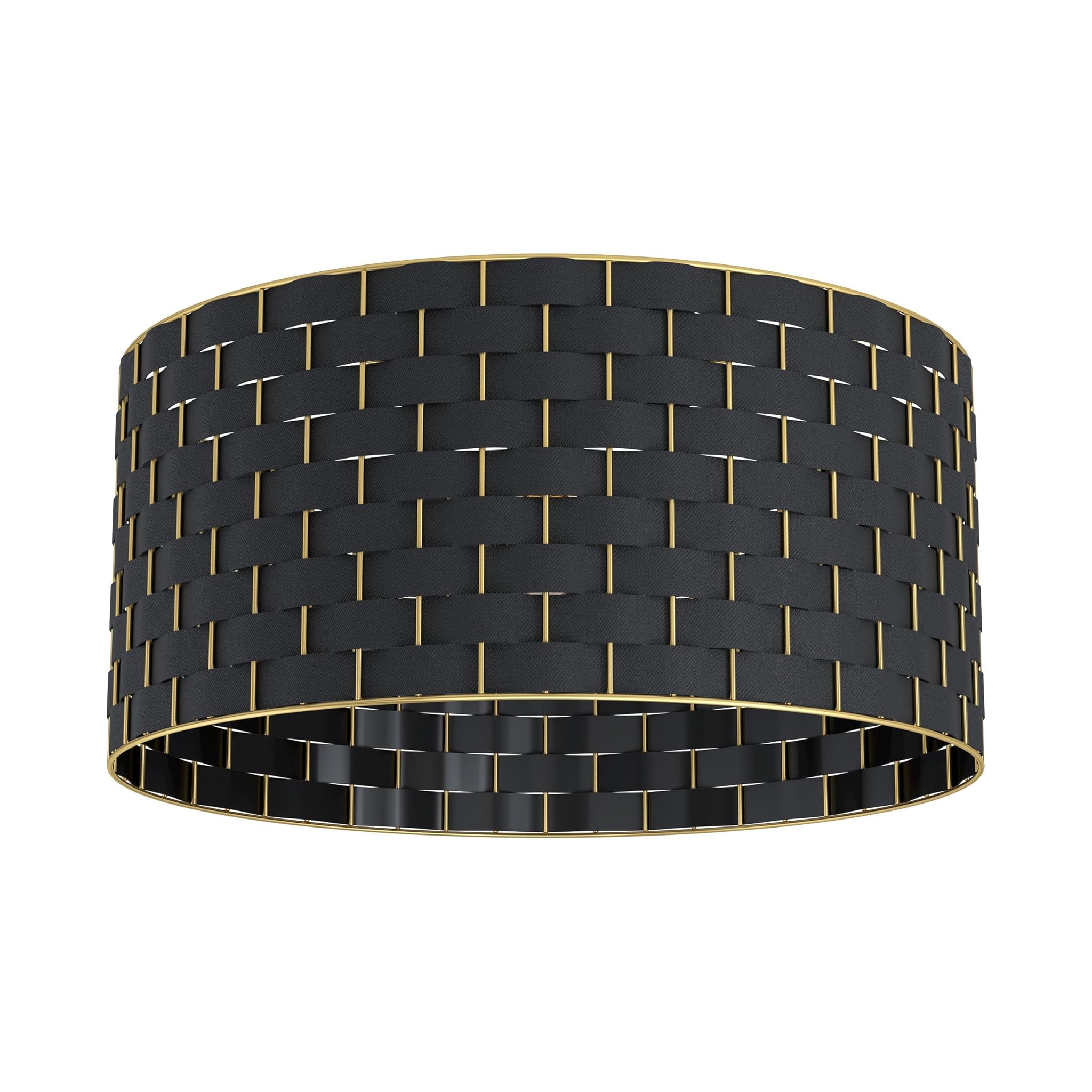 Eglo Lampada da soffitto Marasales E27, Nero e Ottone