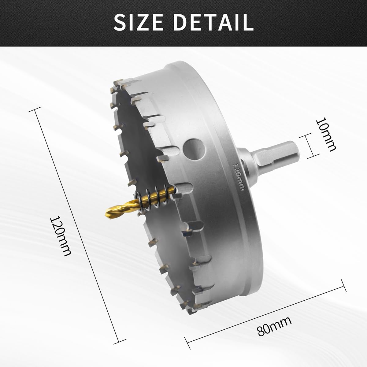 Seghe a Tazza Metallo in Carburo 120mm - immagine 4