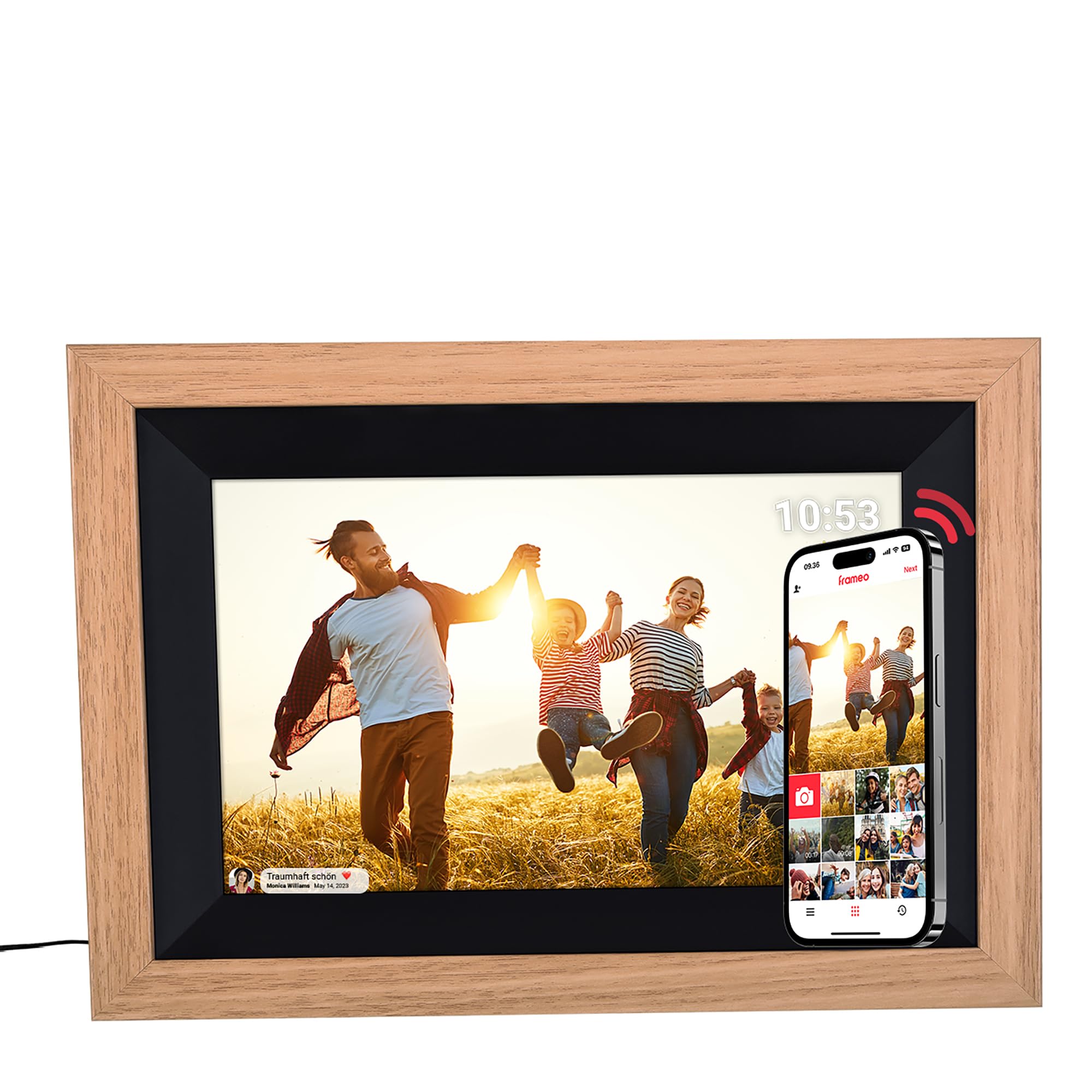 Rollei Smart Frame WiFi 105 - Cornice Digitale 10.1", Marrone