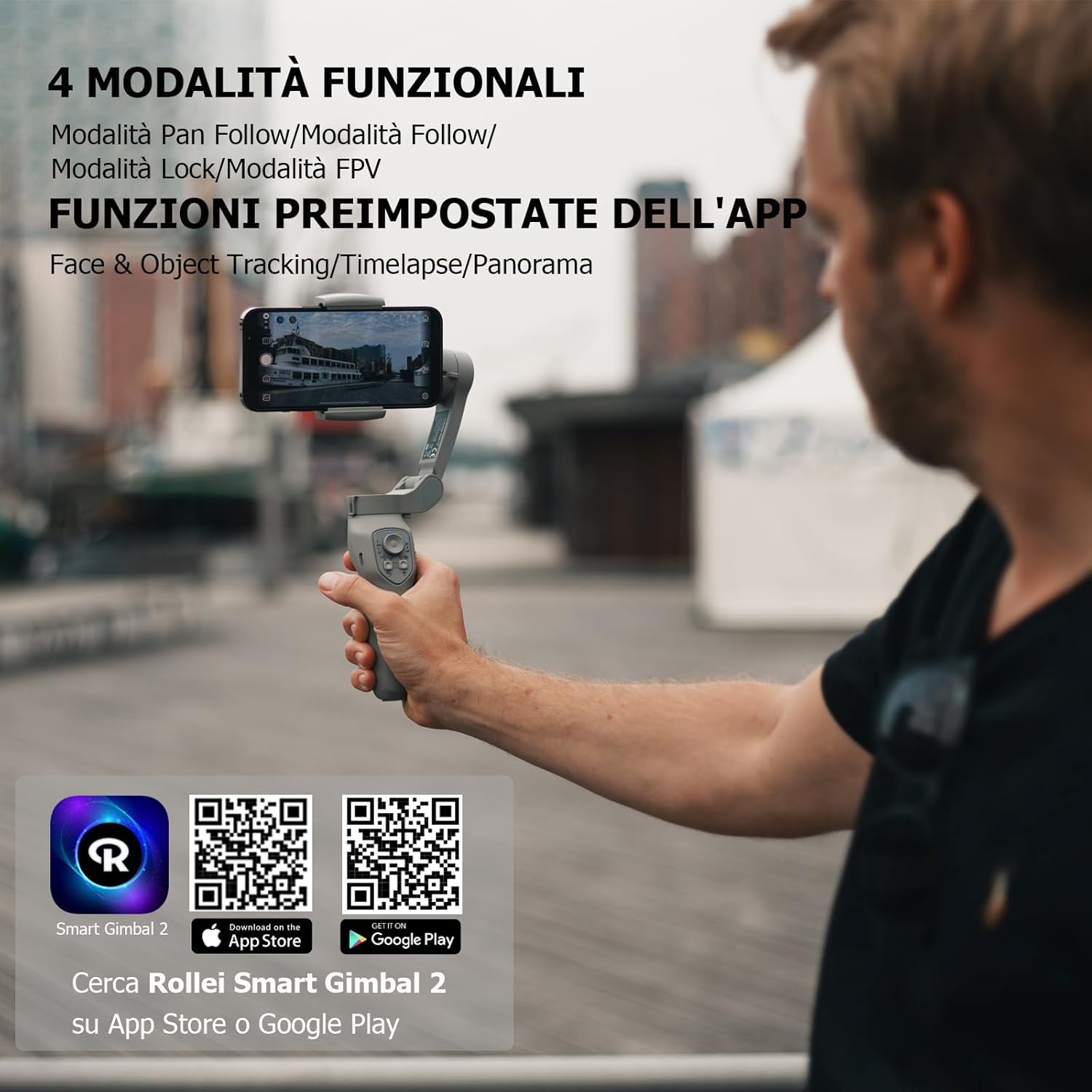 Rollei Steady Butler Mobile 3 SE - Stabilizzatore Smartphone 3 Assi - immagine 6