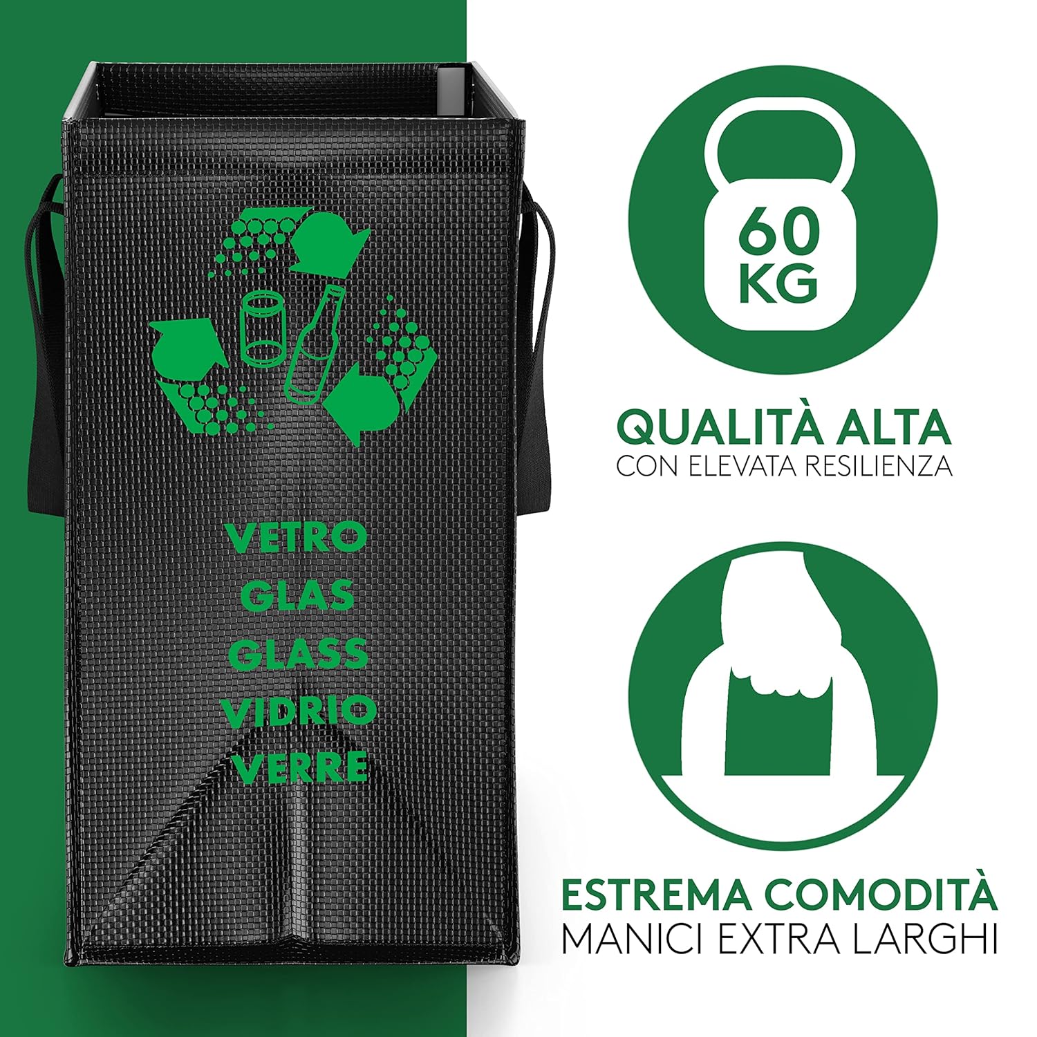 Ptms® Borse Raccolta Differenziata - 3 Bidoni Interno/Esterno - immagine 3