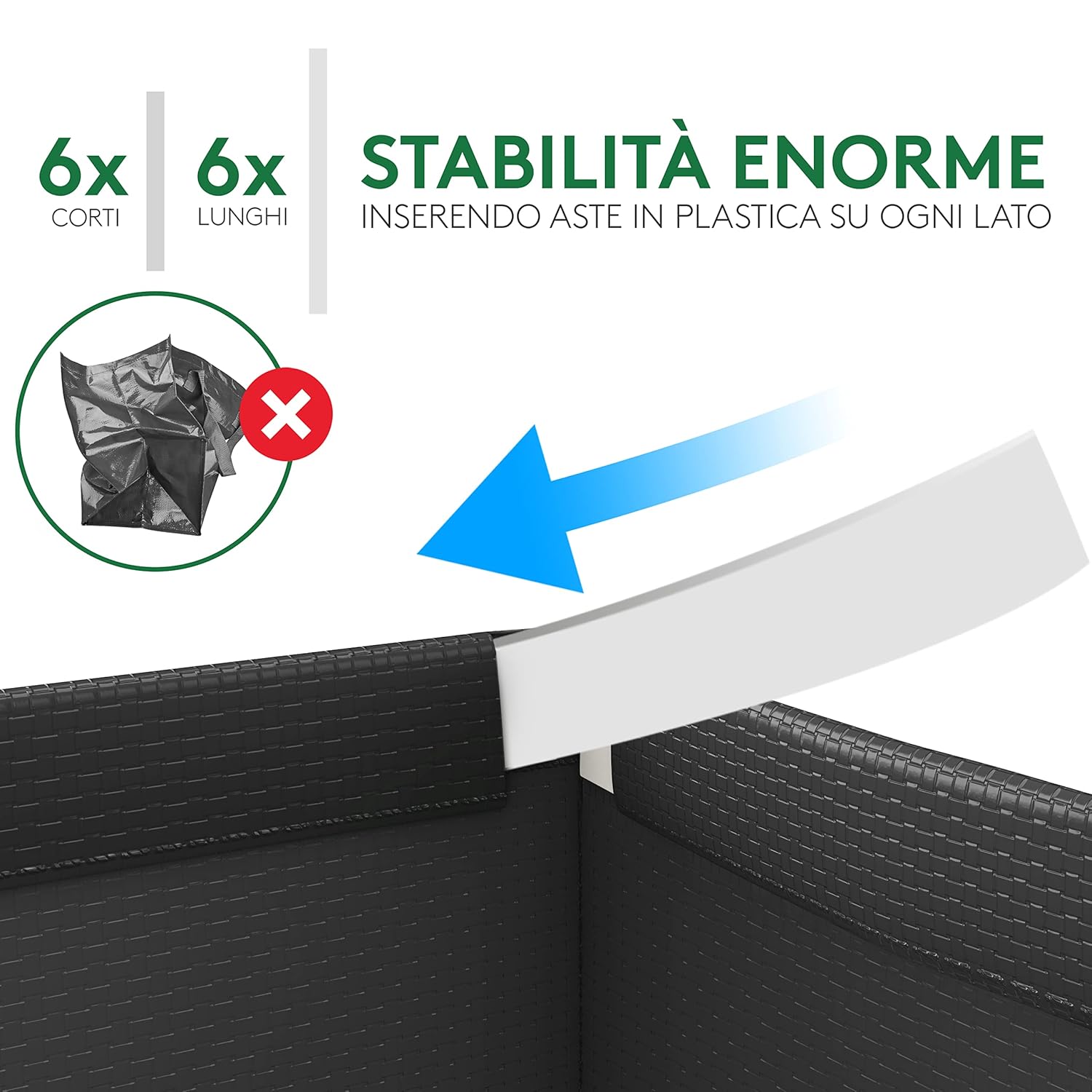 Ptms® Borse Raccolta Differenziata - 3 Bidoni Interno/Esterno - immagine 4