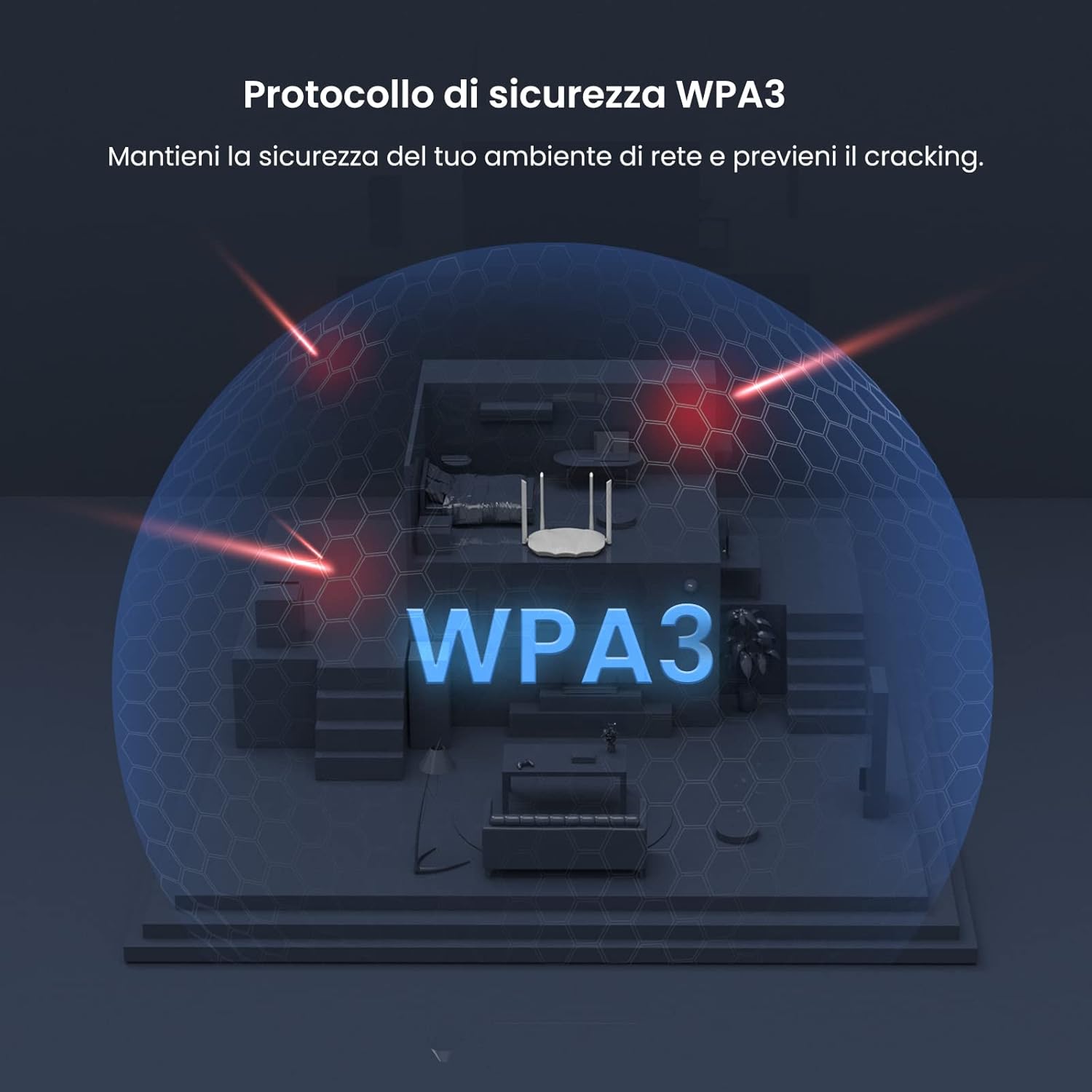 Tenda RX9 - Router WiFi 6 AX3000 Dual Band Gigabit - immagine 9