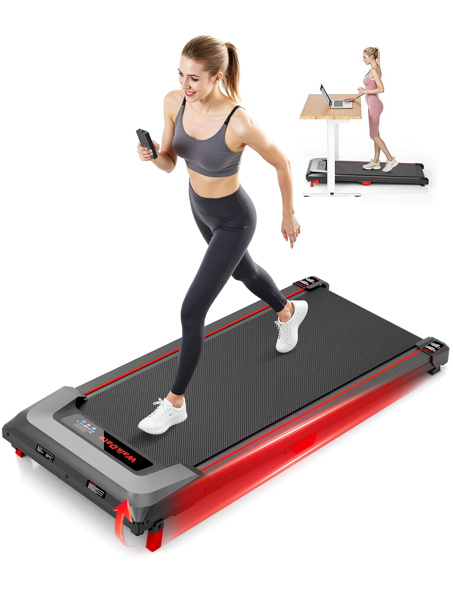 Tapis Roulant Elettrico con Inclinazione 5% e Telecomando