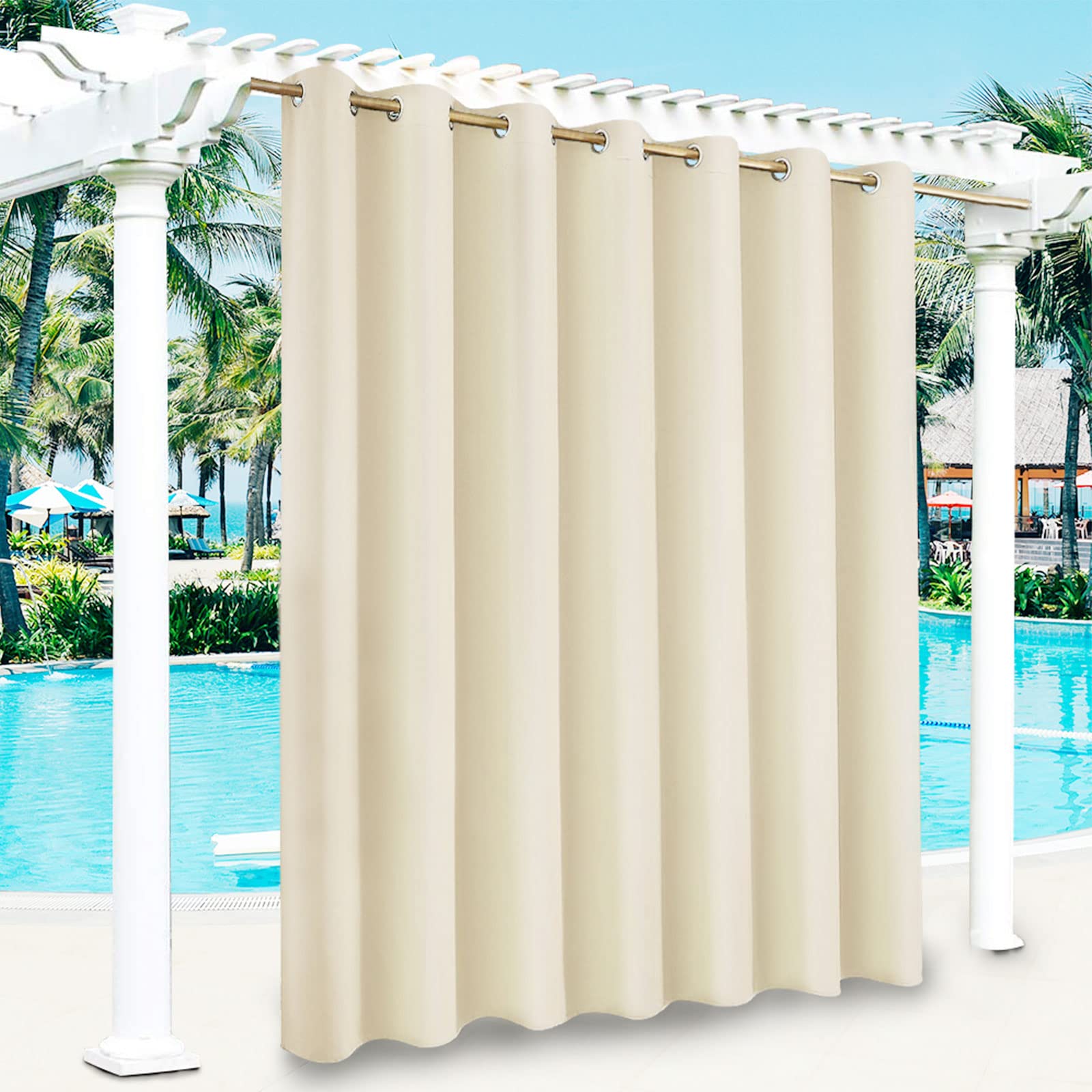 Tenda da Giardino Esterno Oscurante Termica, Beige