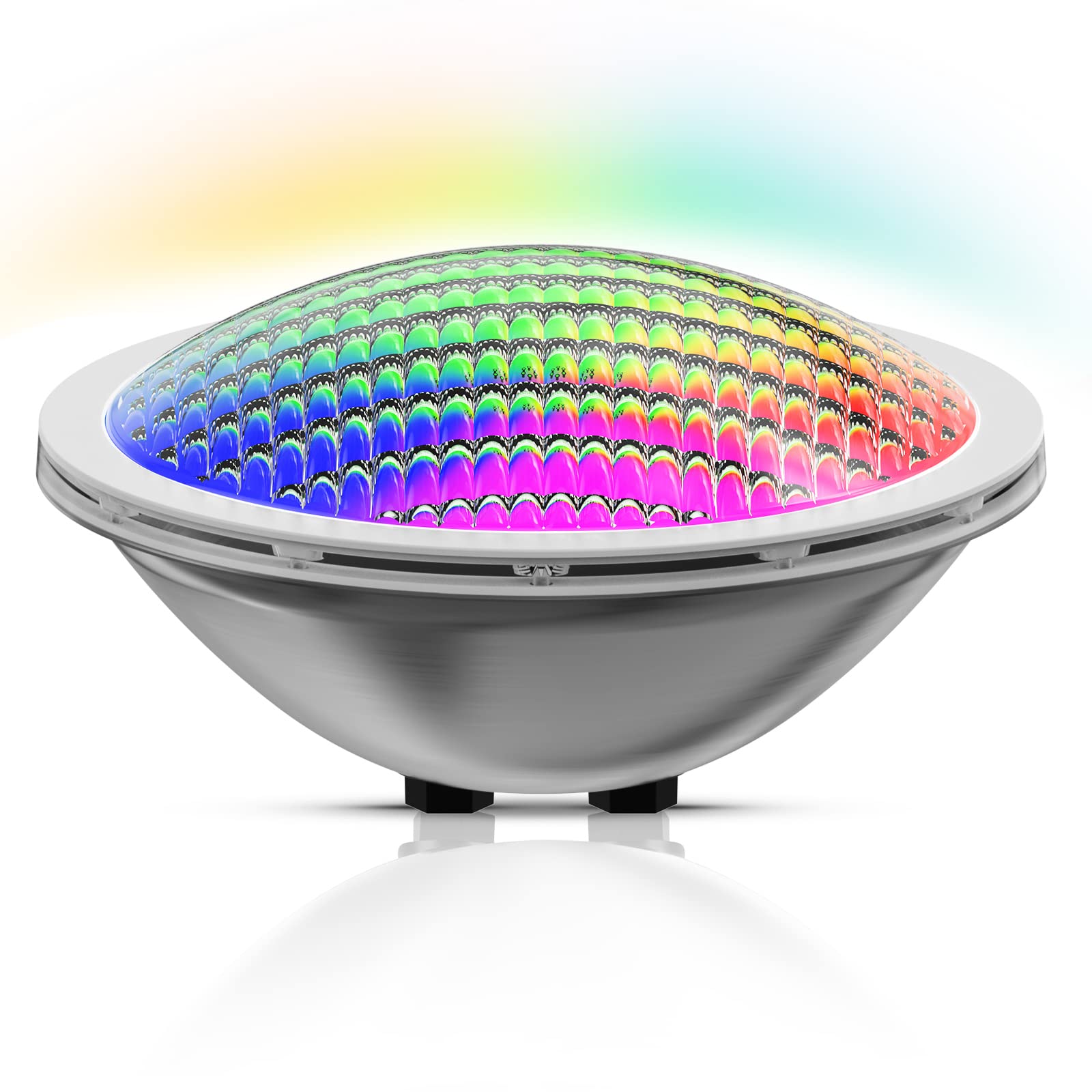 Lylmle Led Piscina PAR56 30W Multicolore RGB Acciaio 316L