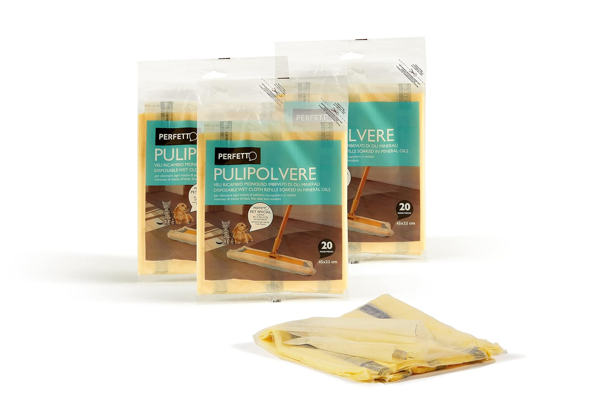 Perfetto Pulipolvere - 3 Buste Ricambio 20 Retine