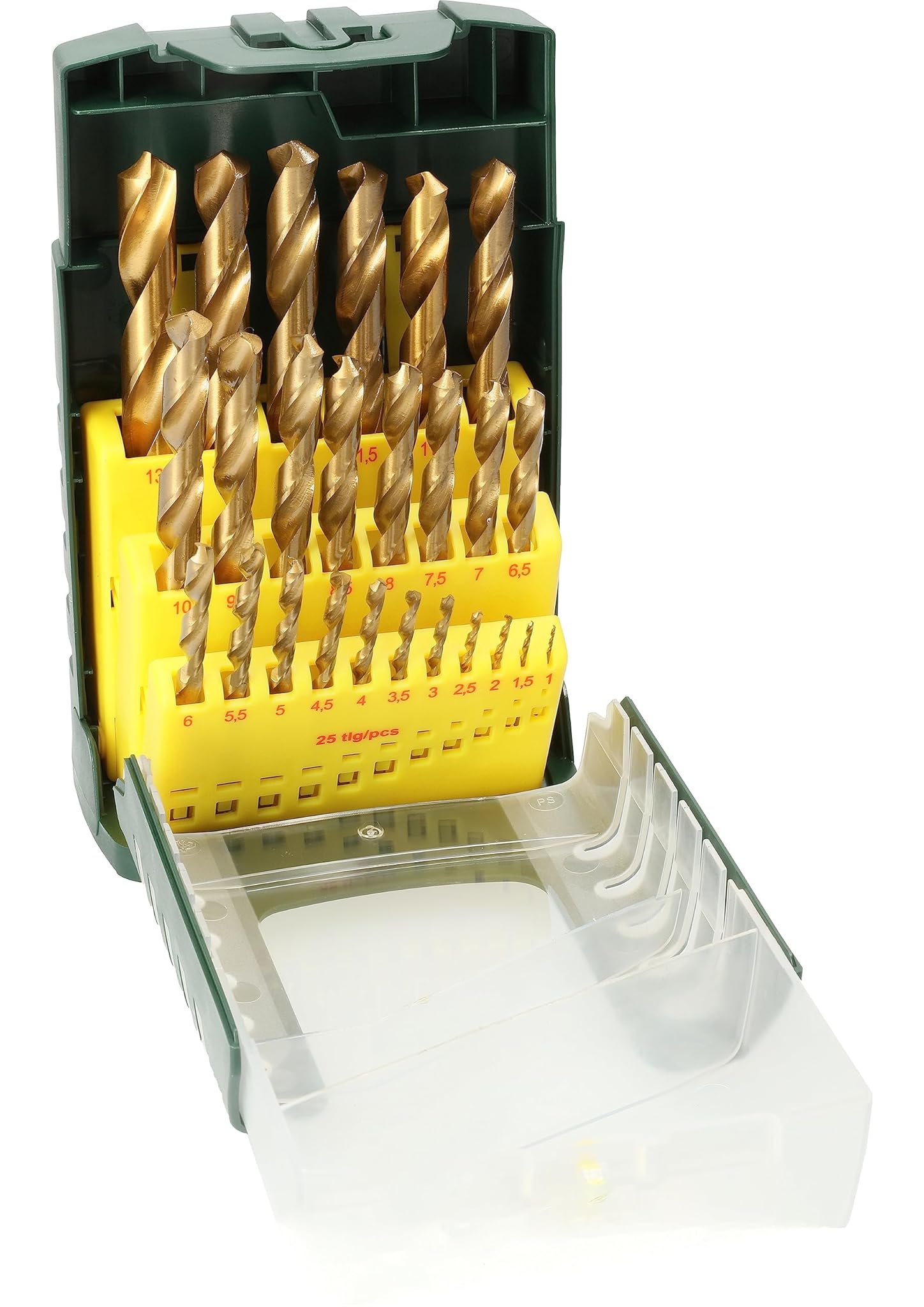 Bosch 2607017154 Set 25 Punte Metallo HSS-TIN, 1-13 mm